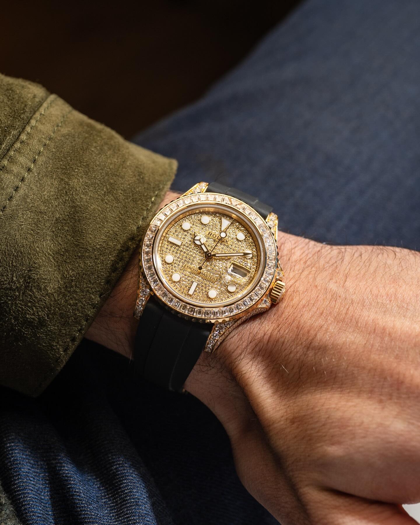 Rolex Yacht-Master 226668TBR, 18K Yellow Gold, Pave Index Dial, Oysterflex Bracelet, 42 mm - Image 2