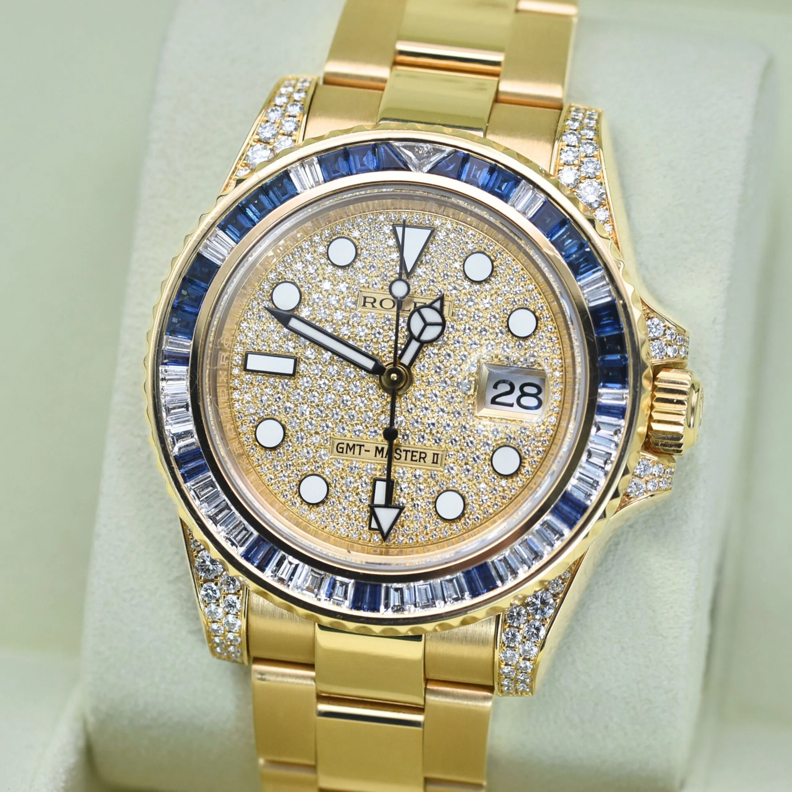 Rolex GMT-Master II 116758SARU Pave Diamond Dial 40mm - Image 3
