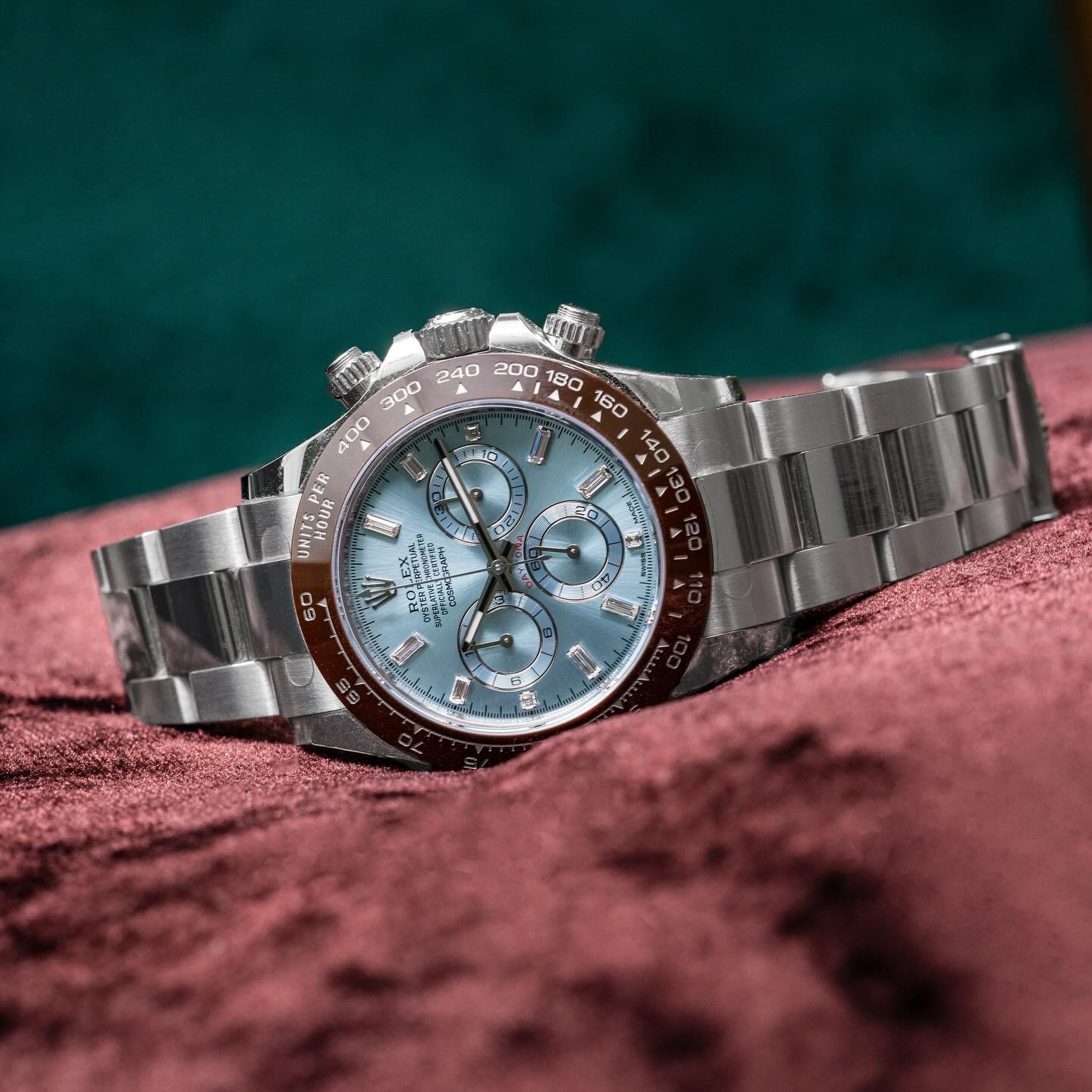 Rolex Daytona 40mm 116506 Platinum Ice Blue Diamond Baguette Dial - Image 5