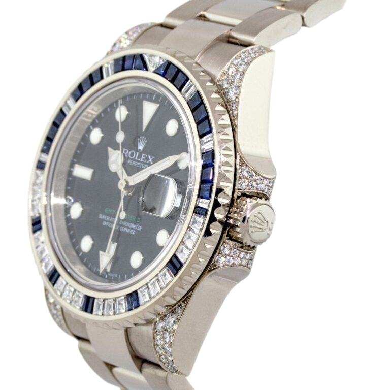 Rolex GMT-Master II, Reference 116759SA White Gold Diamond And Sapphire - Image 8