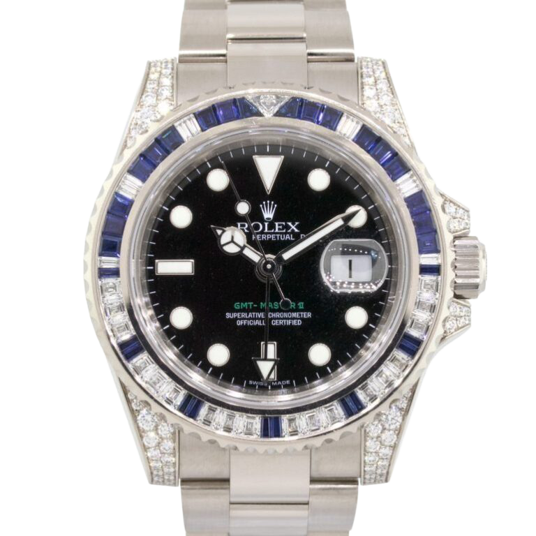 Rolex GMT-Master II, Reference 116759SA White Gold Diamond And Sapphire - Image 7