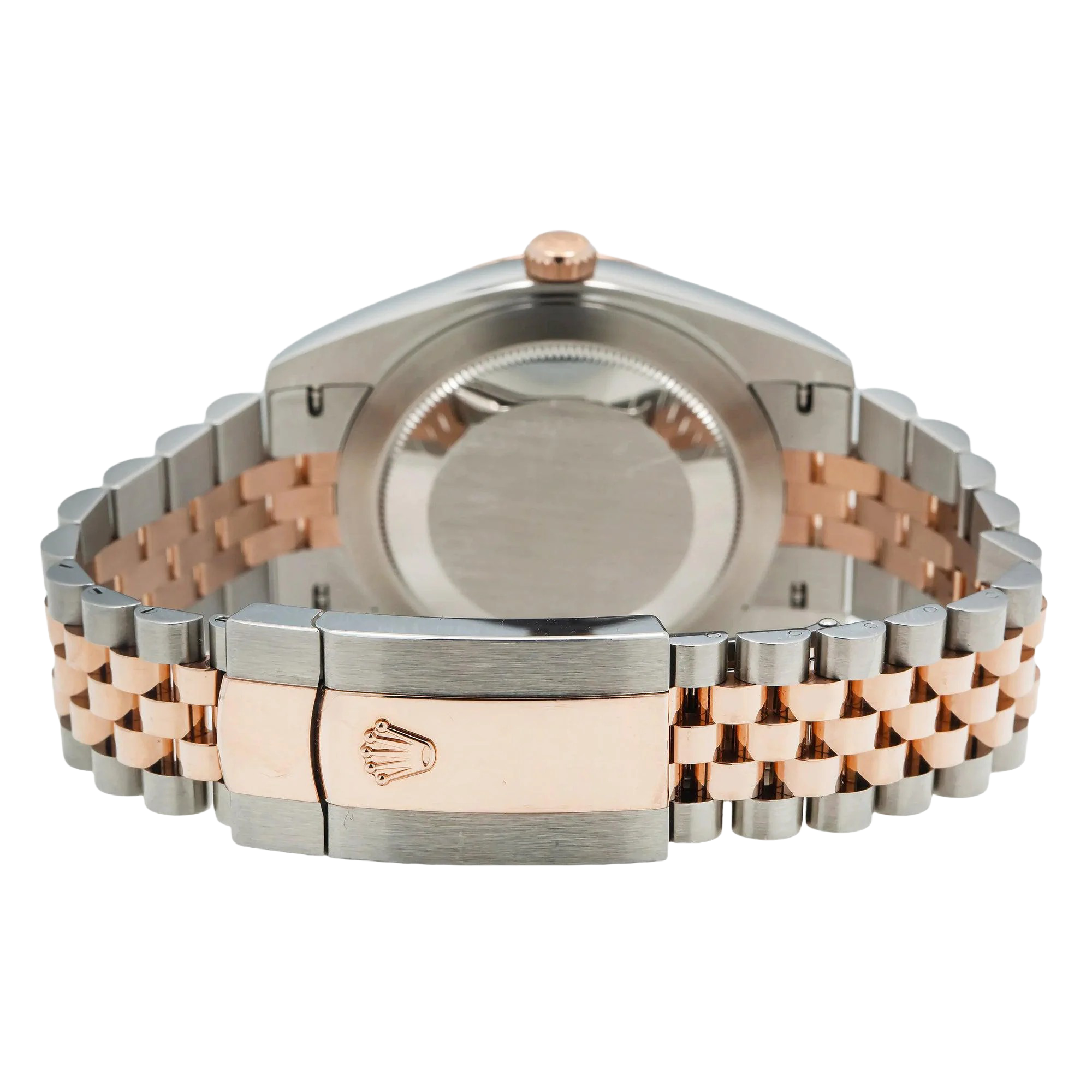 Rolex Datejust 41MM 126331 Chocolate Diamond Dial Fluted Bezel Two Tone Rose Gold Jubilee Bracelet - Image 8