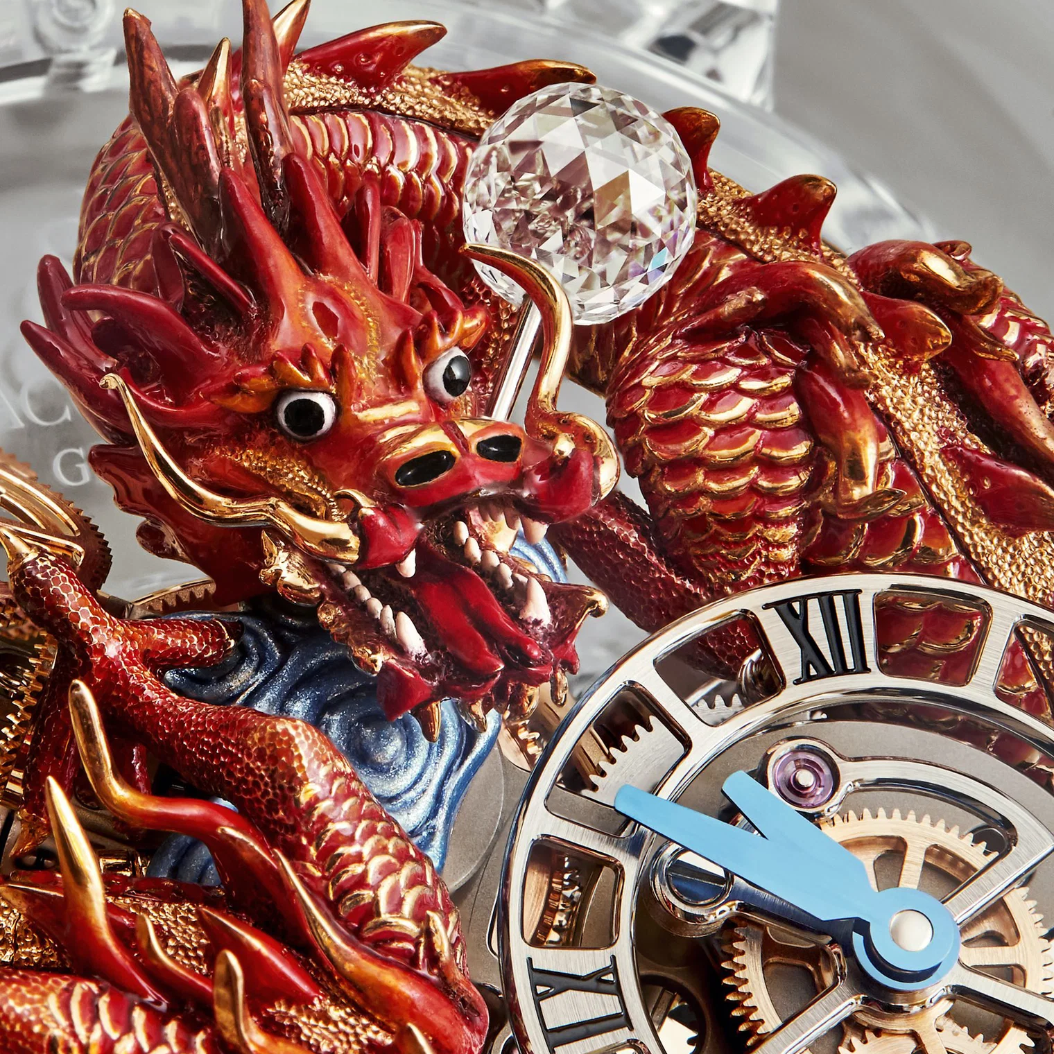 Jacob & Co Astronomia Flawless Imperial Dragon 50mm Sapphire Manual Winding AT125.80.DR.UA.B - Image 3