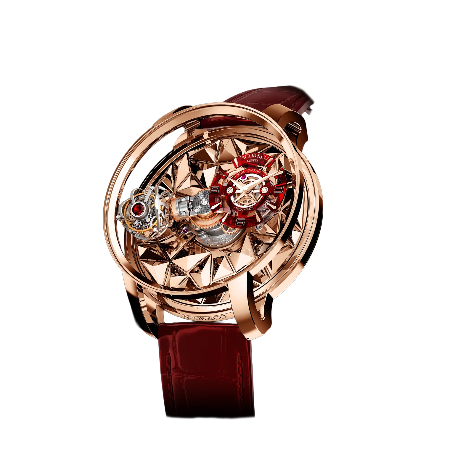 Jacob & Co Astronomia Revolution Four-Axis Tourbillon 47mm Rose Gold, Sapphire Manual Winding AT180.40.AB.AA.A - Image 3