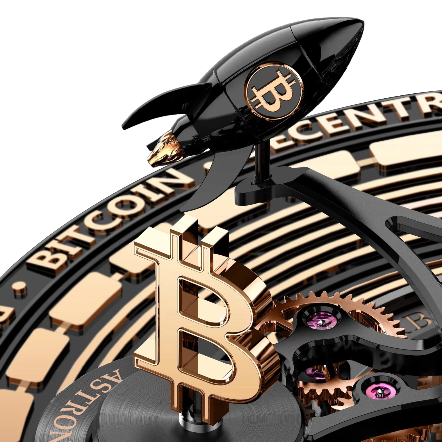 Jacob & Co Astronomia Solar Bitcoin 44mm Black DLC, Titanium Manual Winding AS310.21.AB.AA.A - Image 5