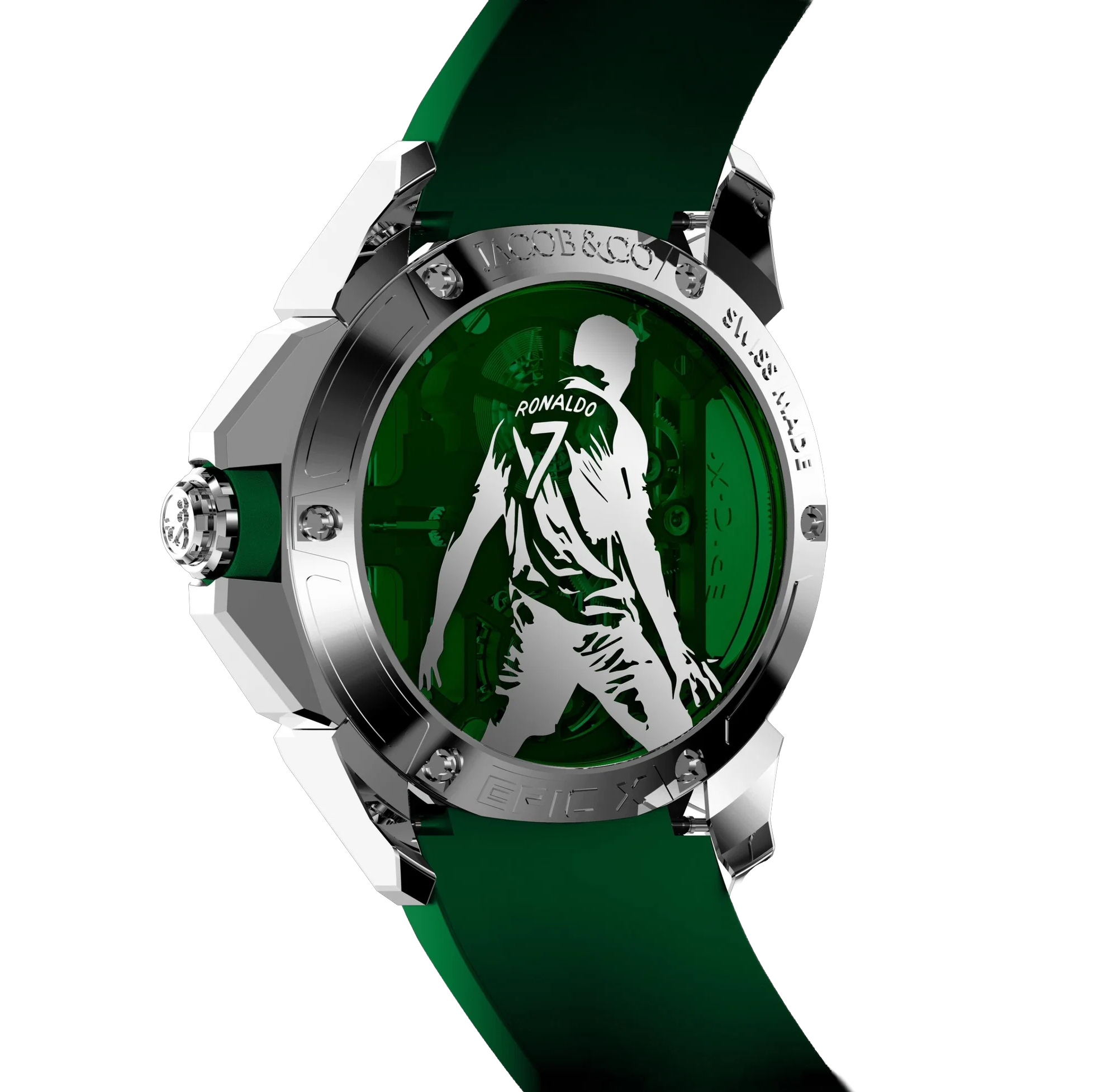 Jacob & Co. Epic X ??Heart of CR7?? 44mm Stainless Steel Manual Winding EX120.10.AD.AA.ABRUA - Image 3