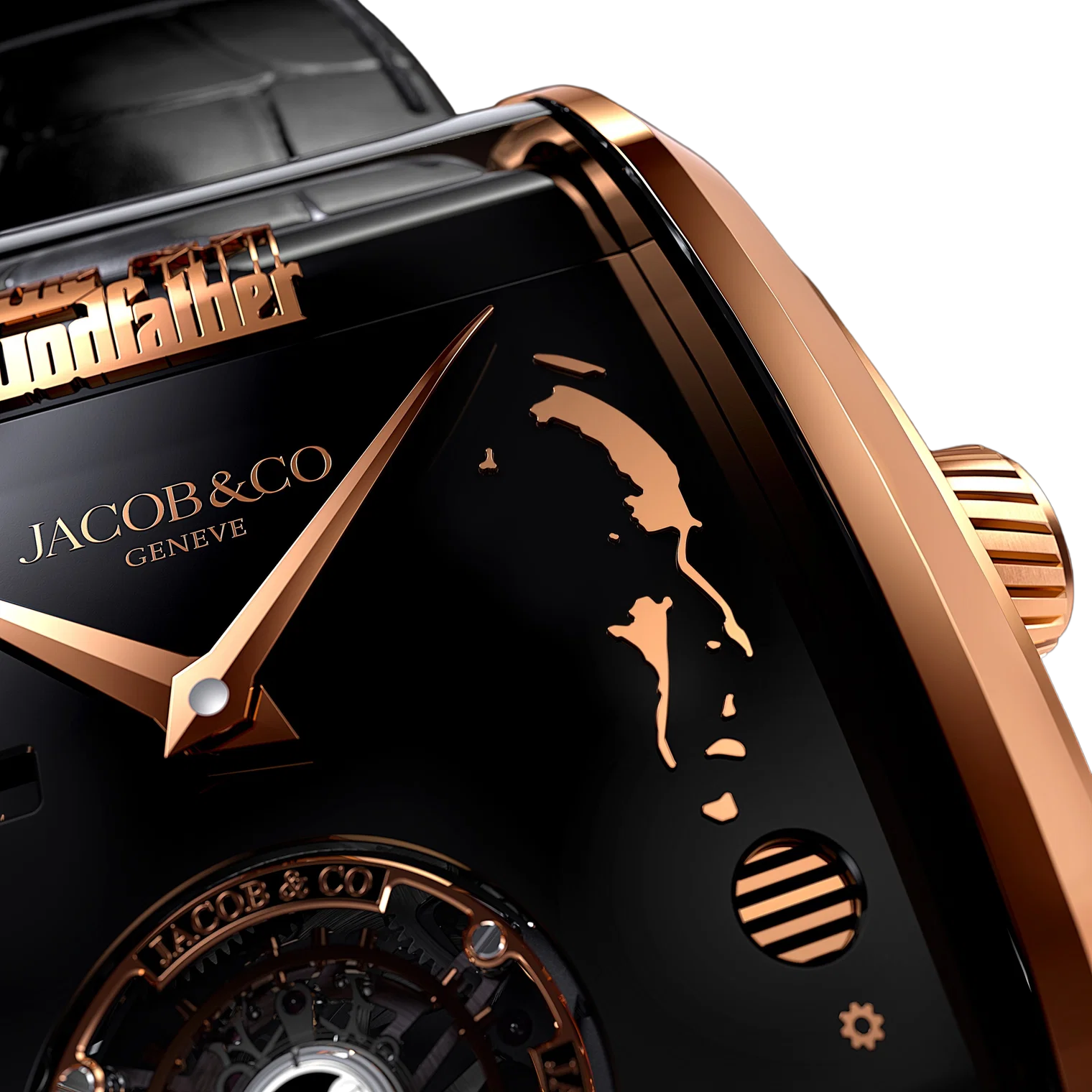 Jacob & Co The Godfather II 44 x 42mm Rose Gold Manual Winding OP200.40.AA.AB.ABALA - Image 6