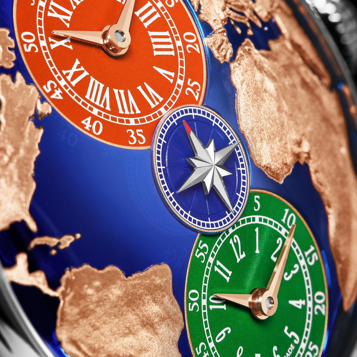 Jacob & Co The World Is Yours Dual Time Zone Salman Khan 43mm Stainless Steel Automatic Winding DT100.10.AB.AA.ABALA - Image 3