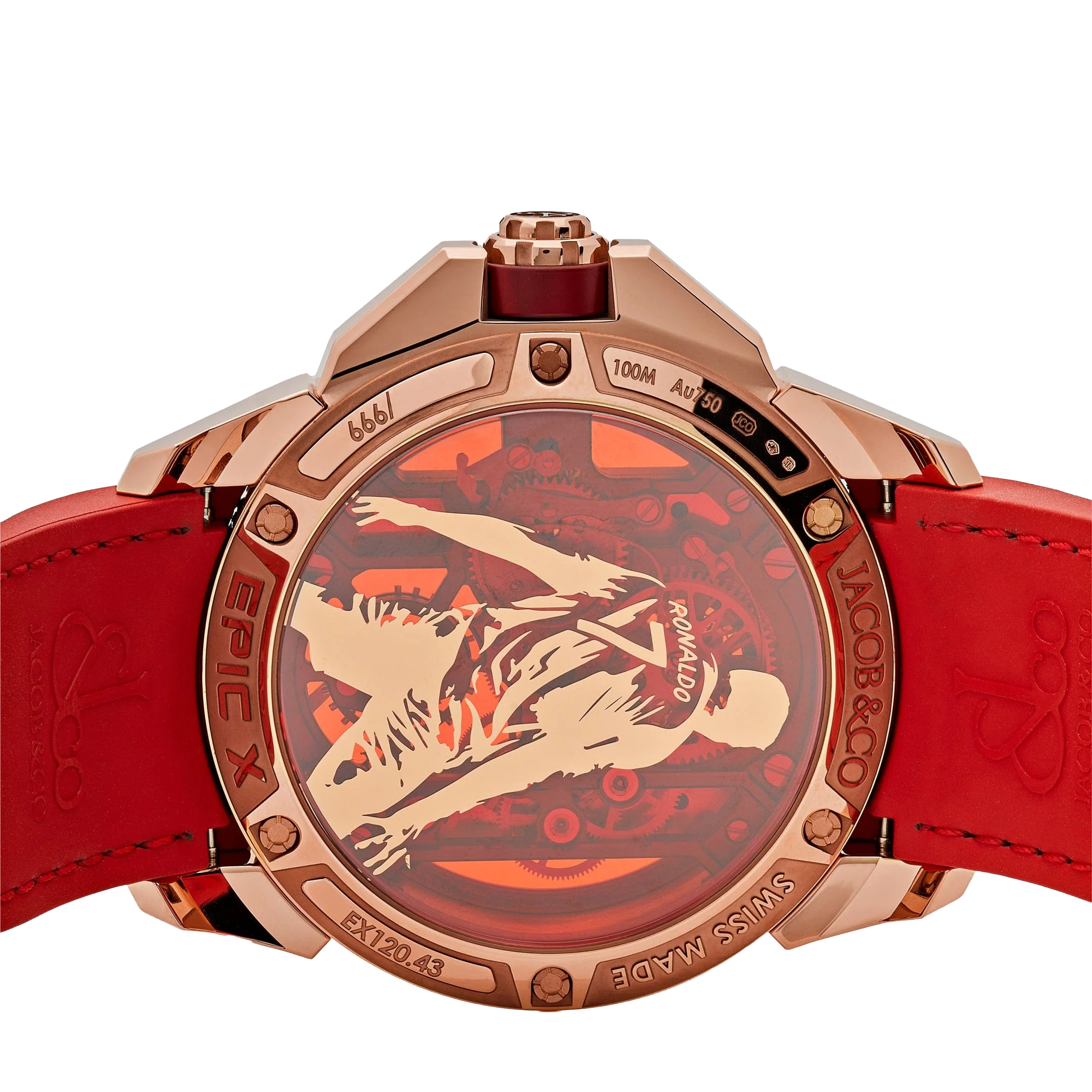 Jacob & Co. V2 CR7 Epic X Collection 44mm EX120.43.AE.AA.A Flight of CR7 Rose Gold Limited Edition - Image 6