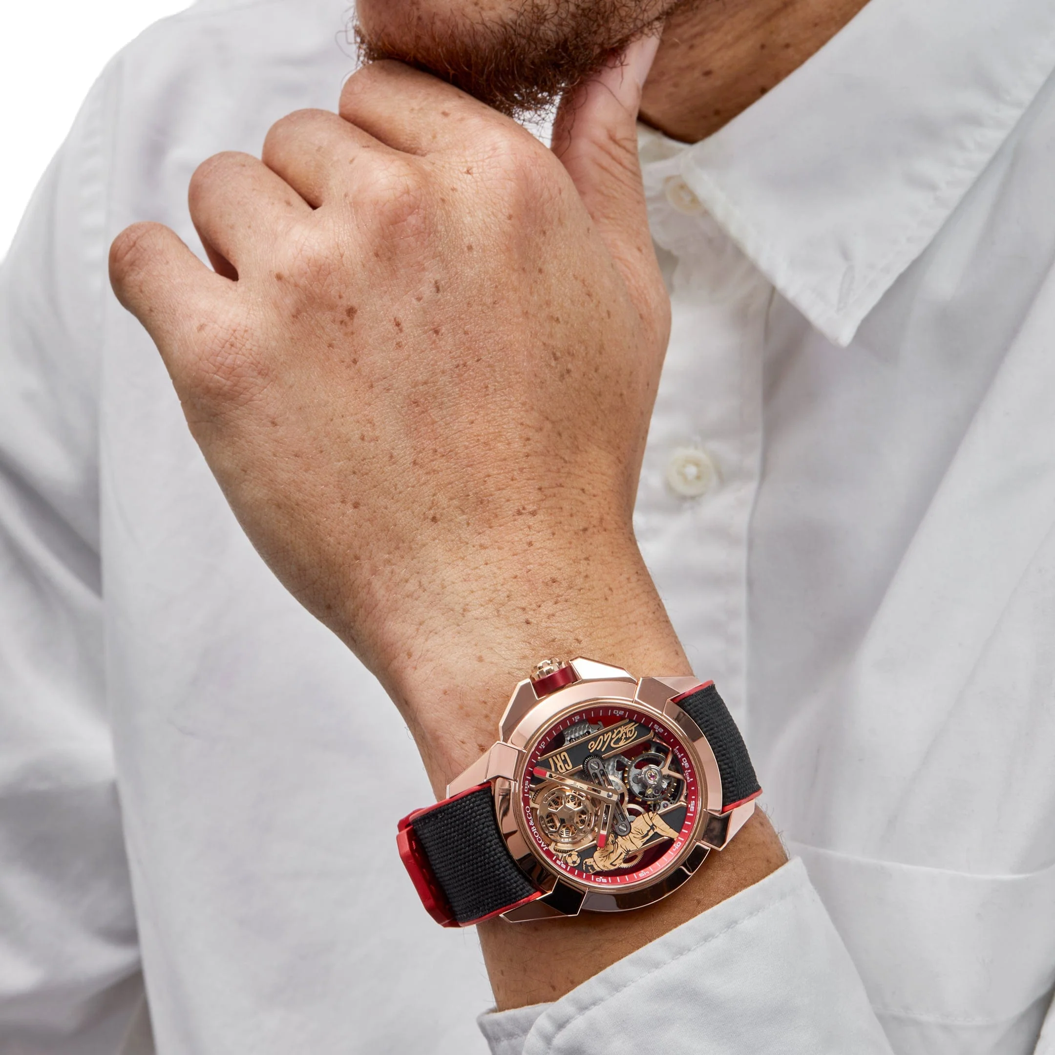 Jacob & Co. V2 CR7 Epic X Collection 44mm EX120.43.AE.AA.A Flight of CR7 Rose Gold Limited Edition - Image 2