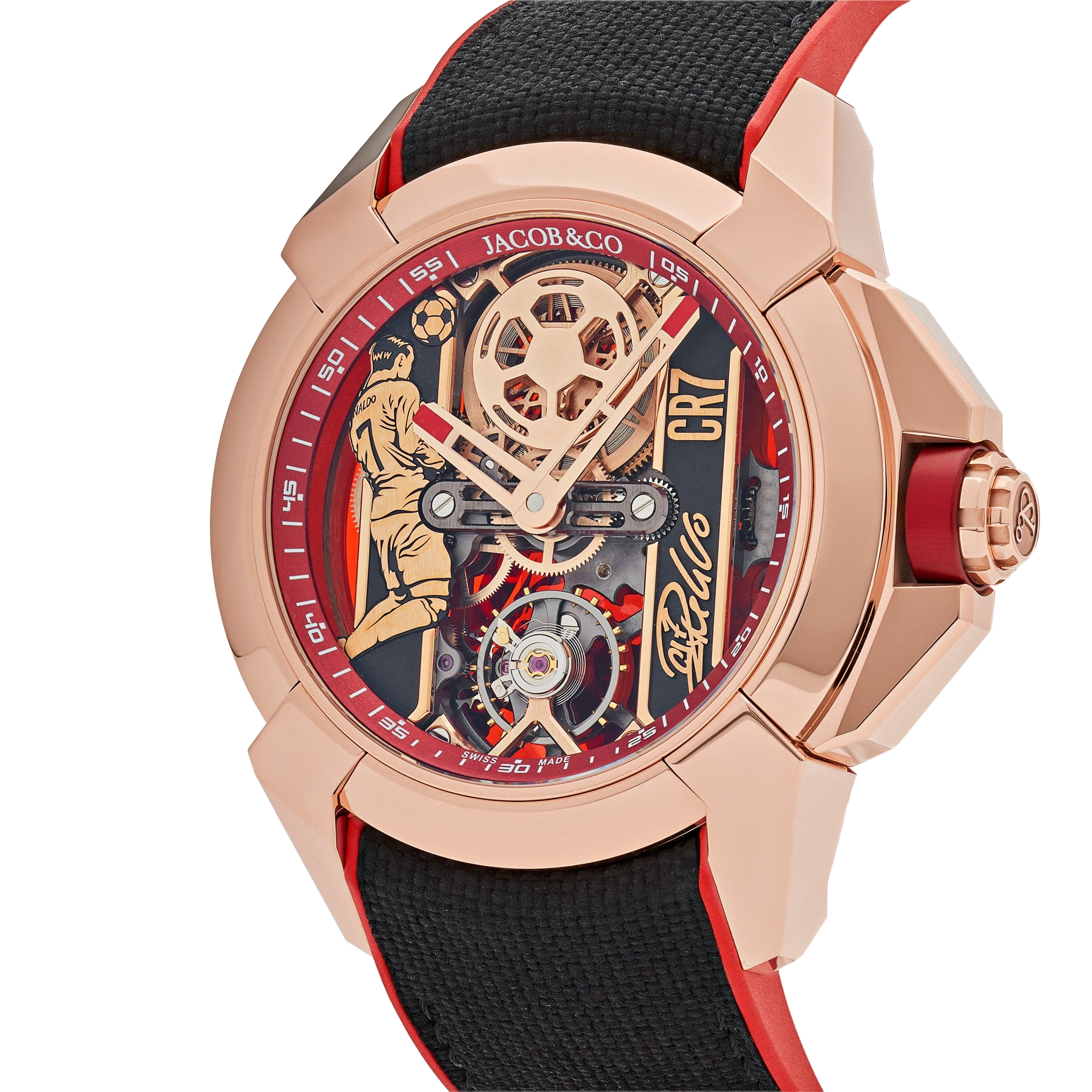 Jacob & Co. V2 CR7 Epic X Collection 44mm EX120.43.AE.AA.A Flight of CR7 Rose Gold Limited Edition - Image 4