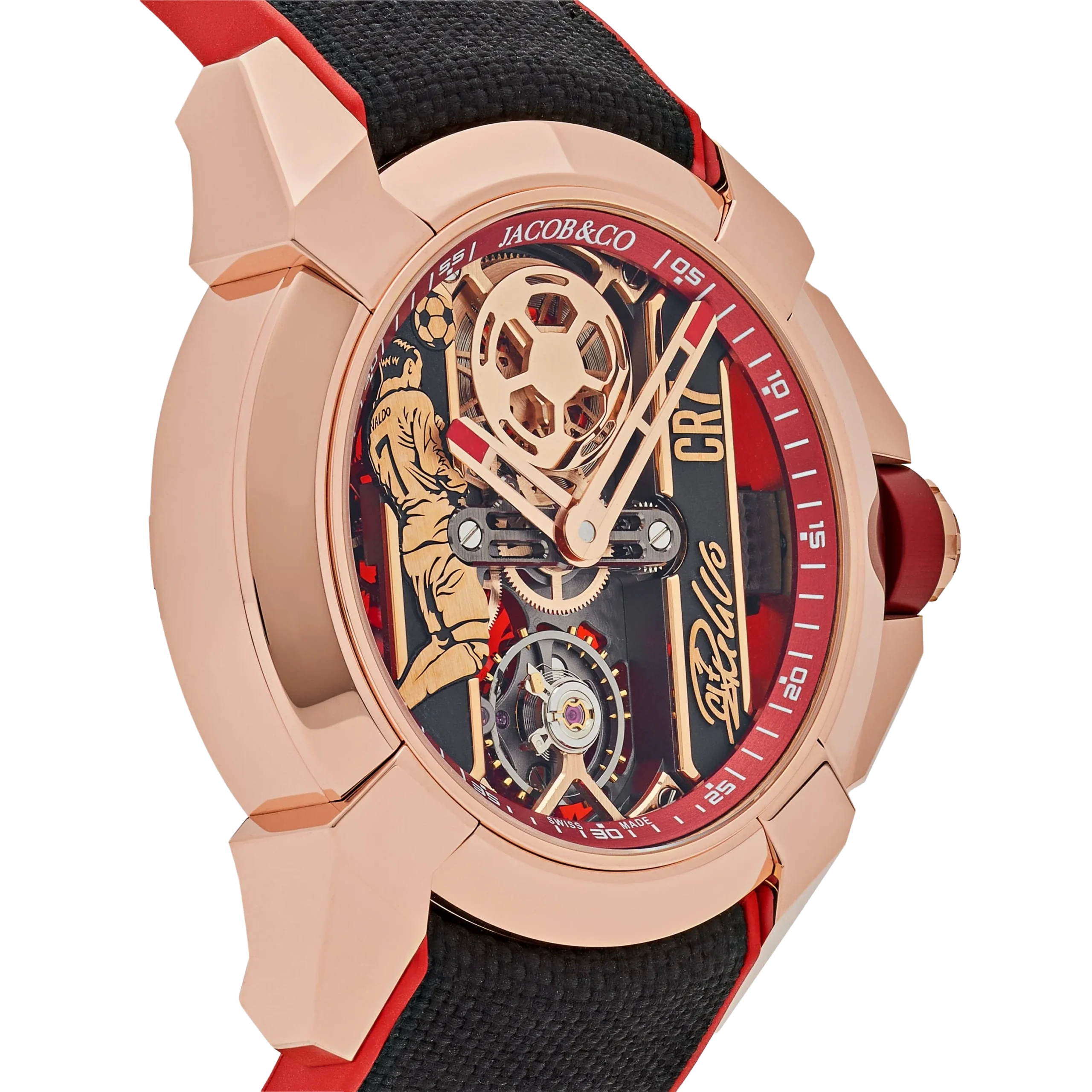 Jacob & Co. V2 CR7 Epic X Collection 44mm EX120.43.AE.AA.A Flight of CR7 Rose Gold Limited Edition - Image 5