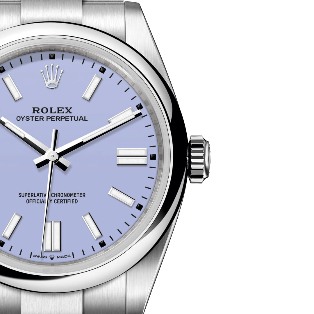 Rolex Oyster Perpetual 41mm Stainless Steel Lavender Dial Men Watch 134300-0012 New 2025 - Image 2