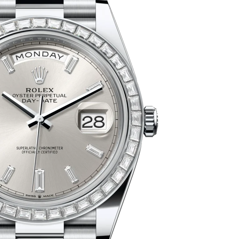 Rolex Day-Date 40mm Silver Dial 18 kt White Gold Diamonds 228349RBR-0001 - Image 2