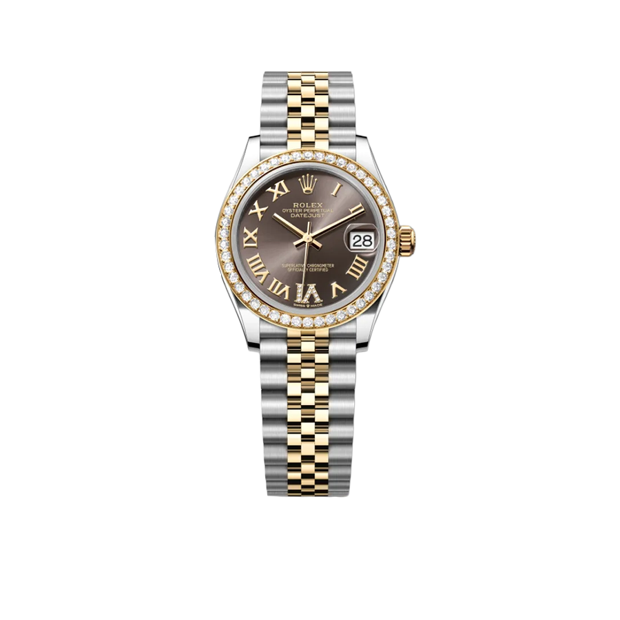 Rolex Lady-Datejust 31 mm, Oystersteel, yellow gold and diamonds M278383RBR-0018