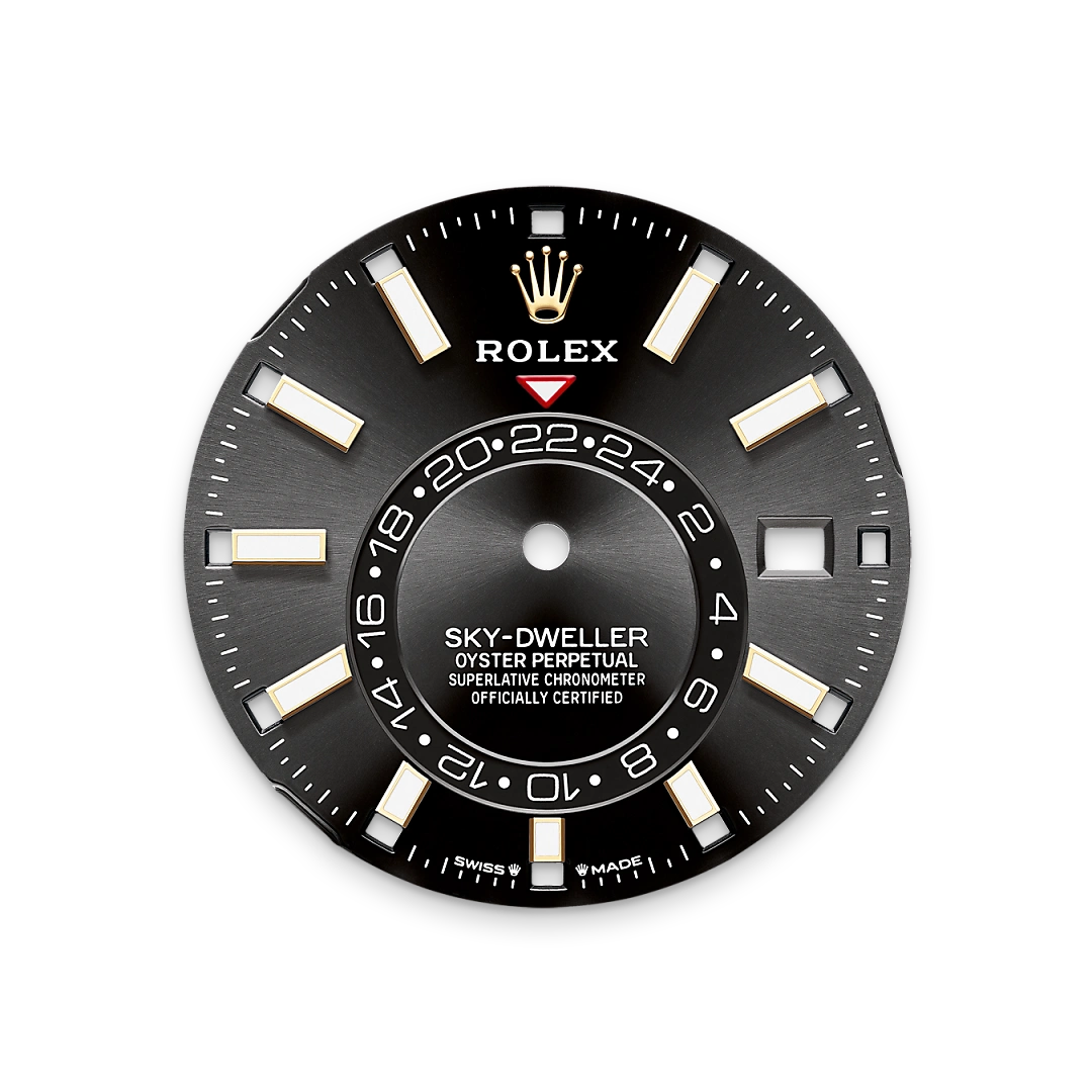 Rolex Sky-Dweller 42 mm Oyster, Oystersteel and Yellow Gold 336933 Bright Black - Image 3