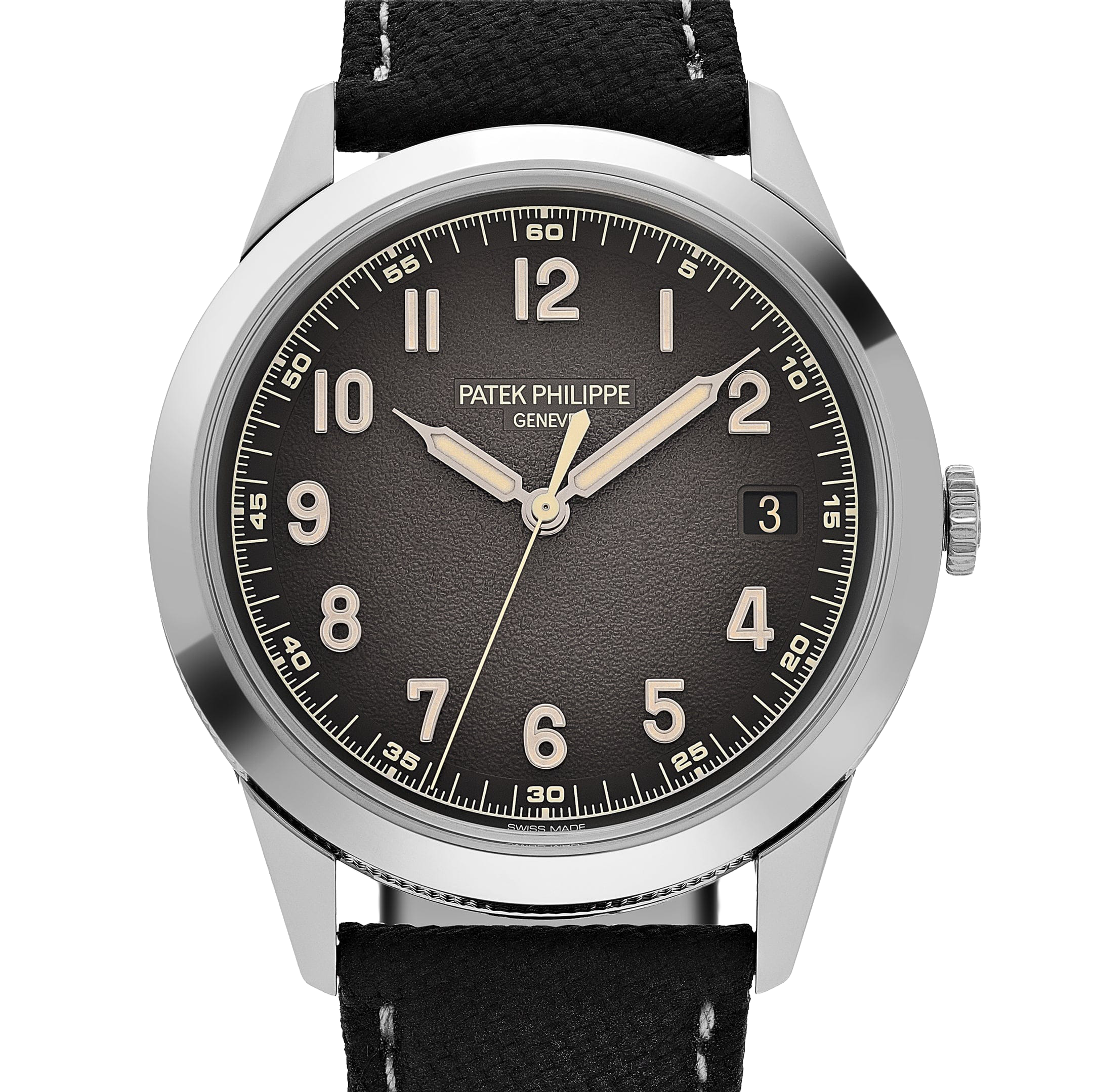 Patek Philippe Calatrava 40mm 5226G-001 White Gold Charcoal Dial Date - Image 3