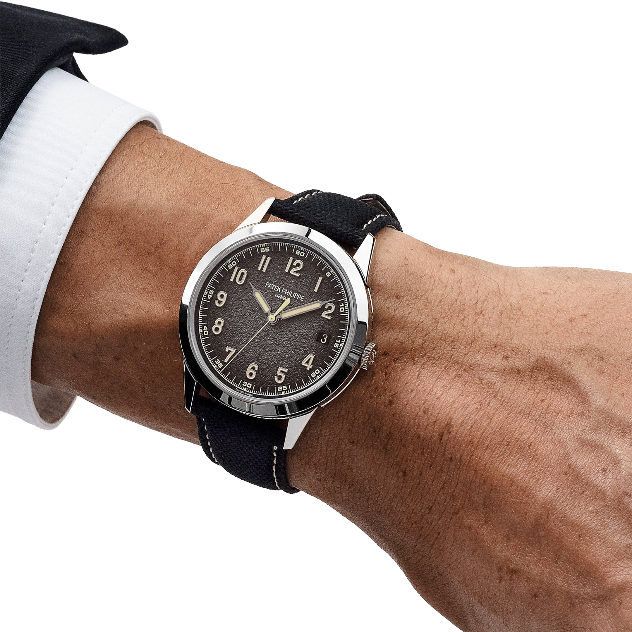 Patek Philippe Calatrava 40mm 5226G-001 White Gold Charcoal Dial Date - Image 4