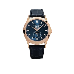 Patek Philippe Complications 39mm 5396R-015 Annual Calendar Rose Gold Blue Dial