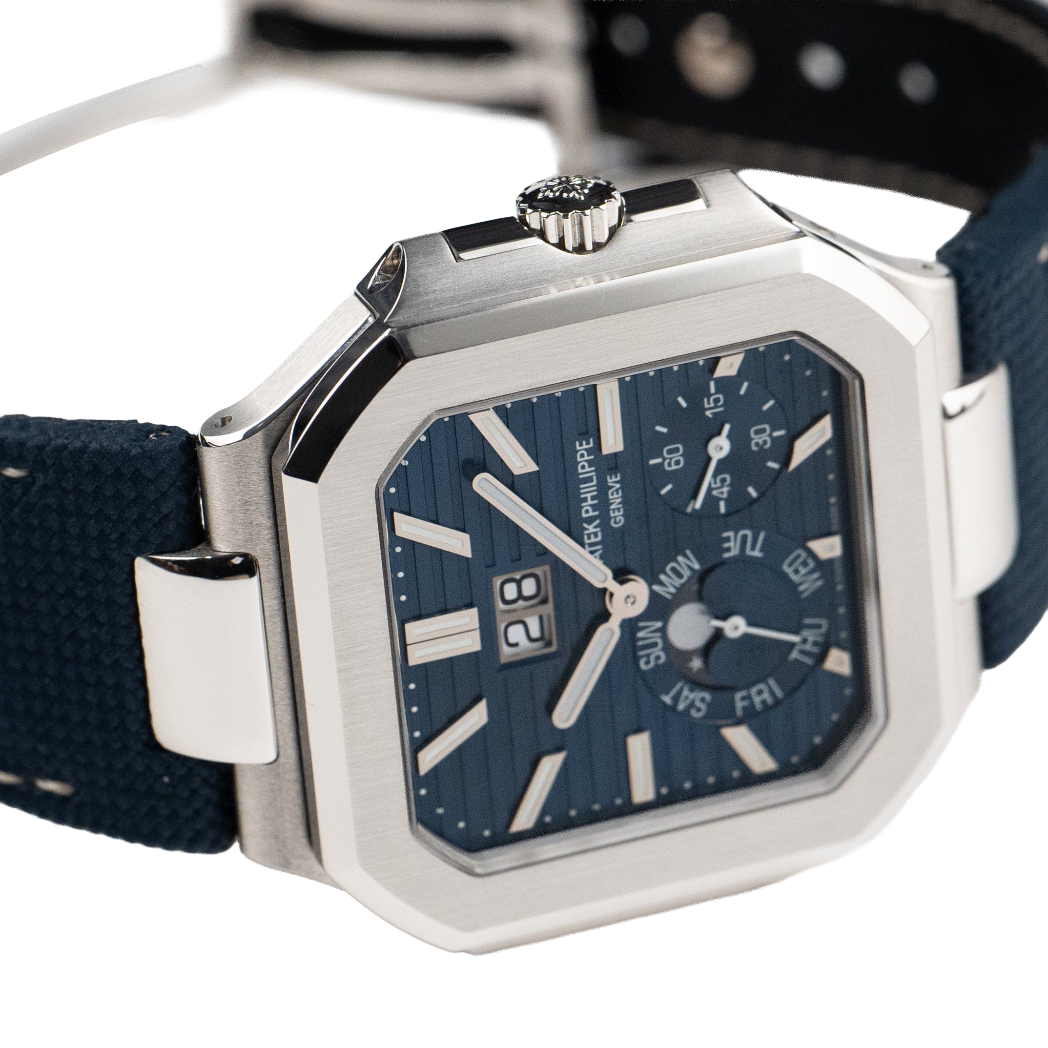 Patek Philippe Cubitus 45mm 5822P-001 Platinum Blue Dial Moon Phase - Image 7