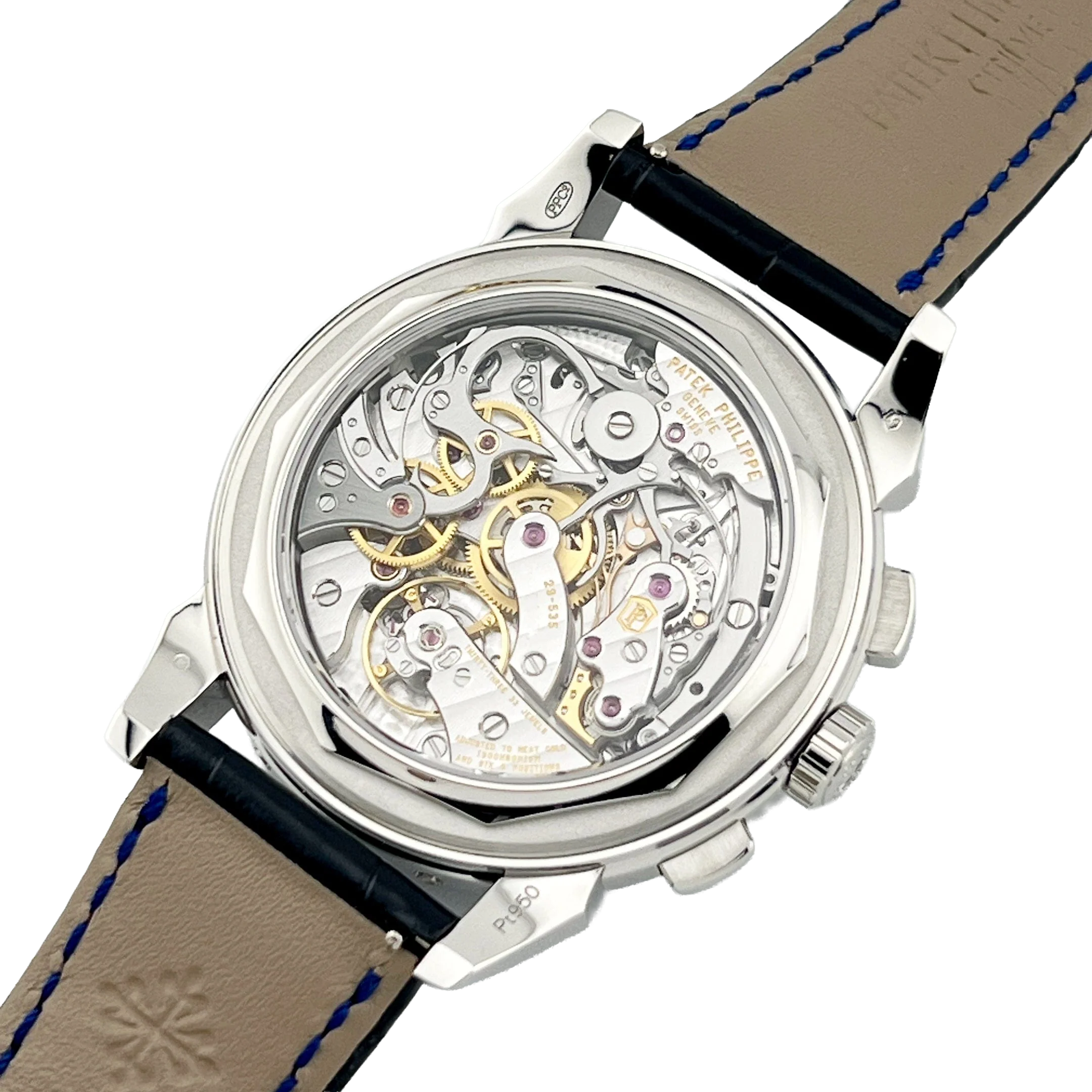 Patek Philippe Grand Complications 41mm 5271/11P-010 Perpetual Calendar Chronograph Platinum Baguette Sapphires - Image 10