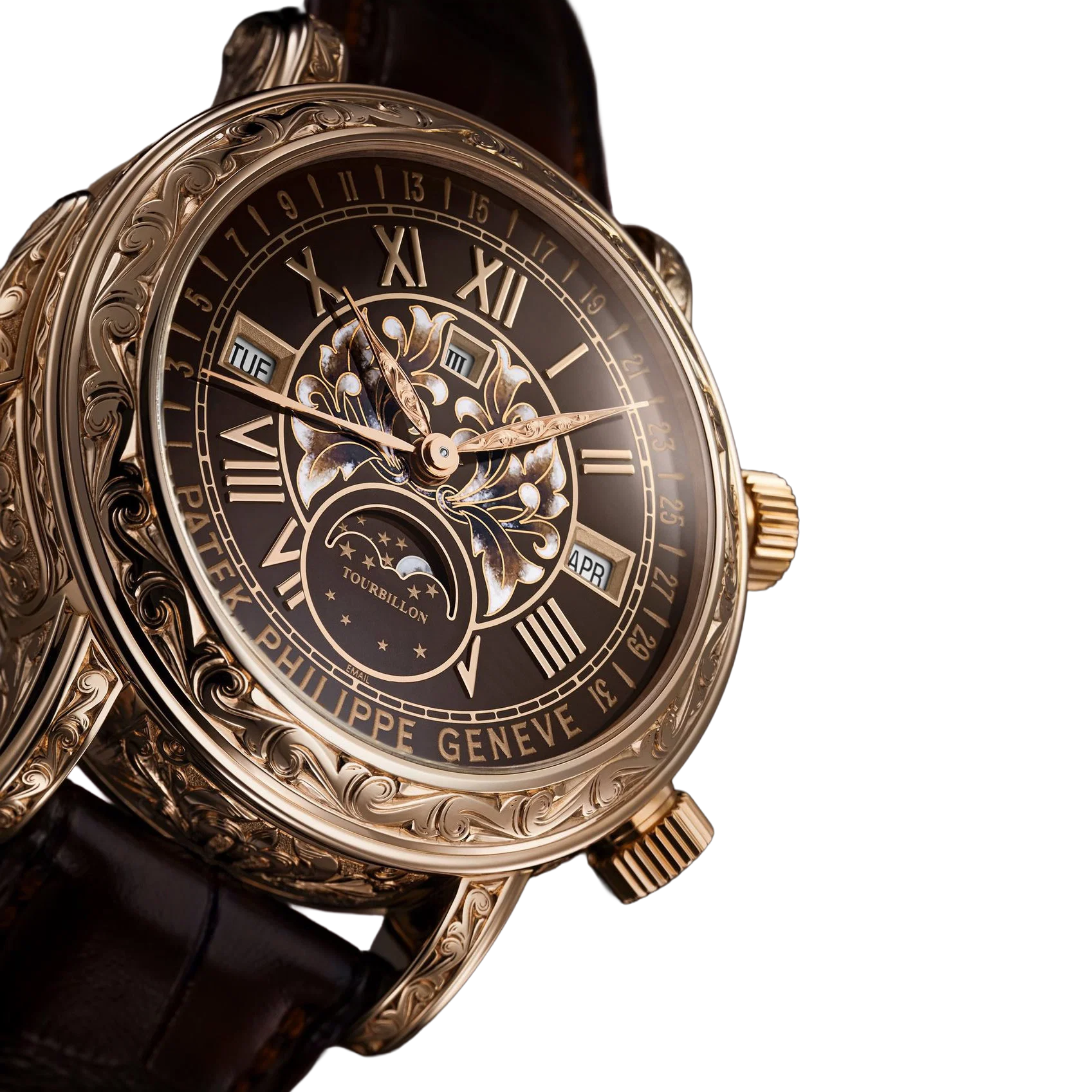Patek Philippe Grand Complications 44mm 6002R-001 Skymoon Tourbillon Rose Gold - Image 4