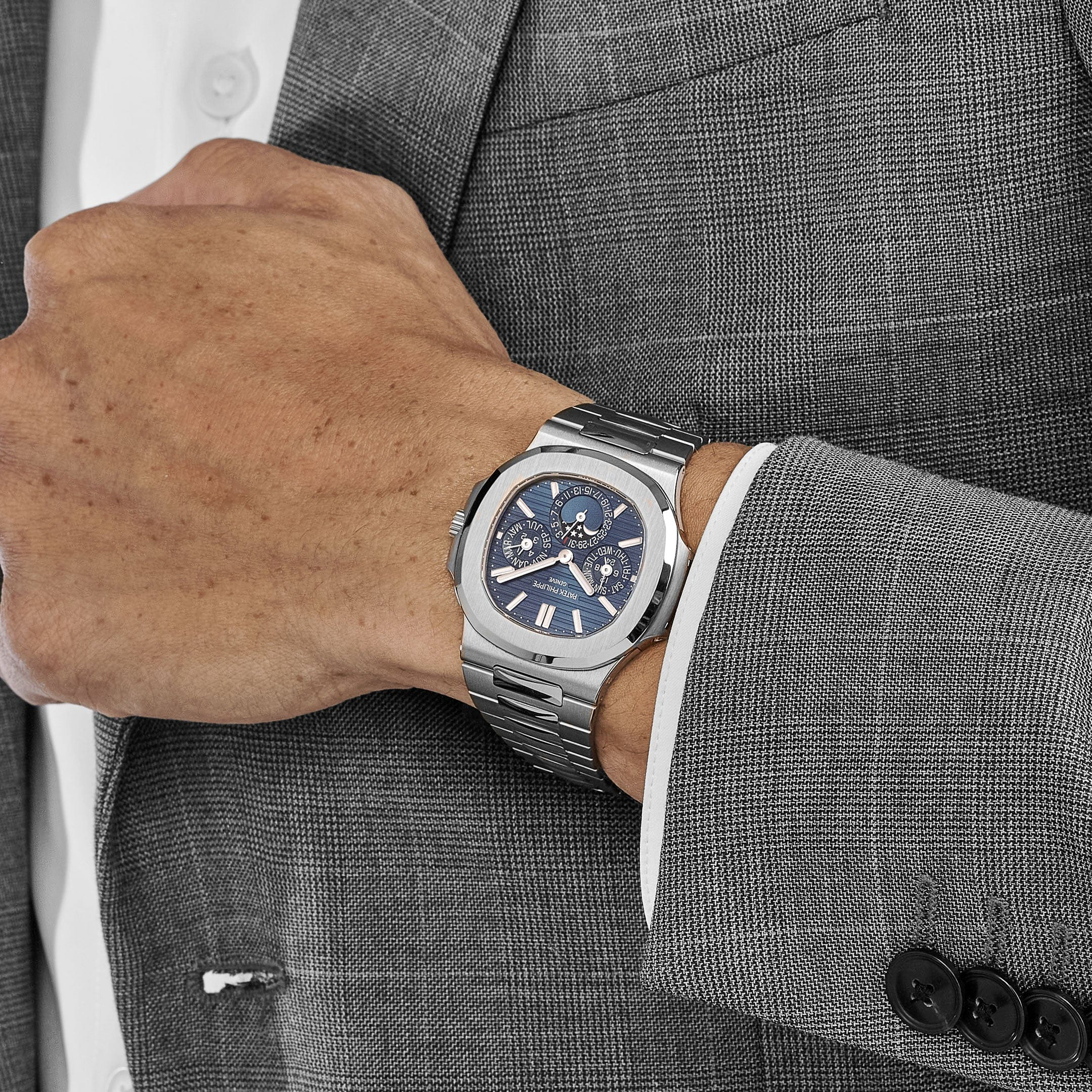 Patek Philippe Nautilus 40mm 5740/1G-001 Perpetual Calendar Moon Phases - Image 2