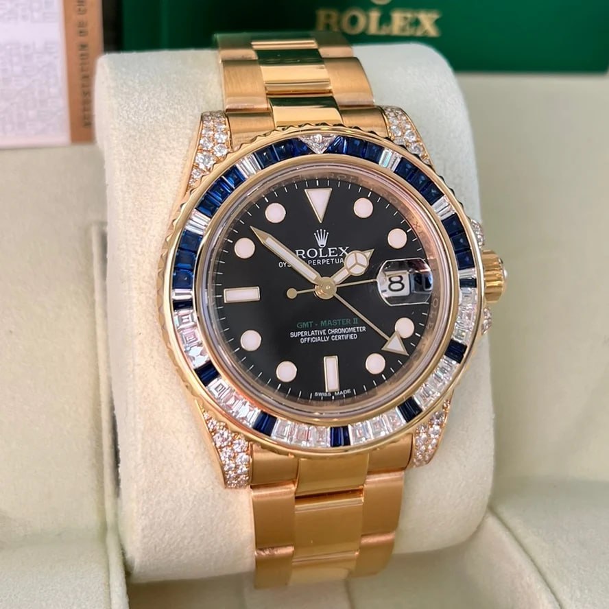 Rolex GMT-Master II 116758SA Yellow Gold Oyster Bracelet 40mm - Image 3