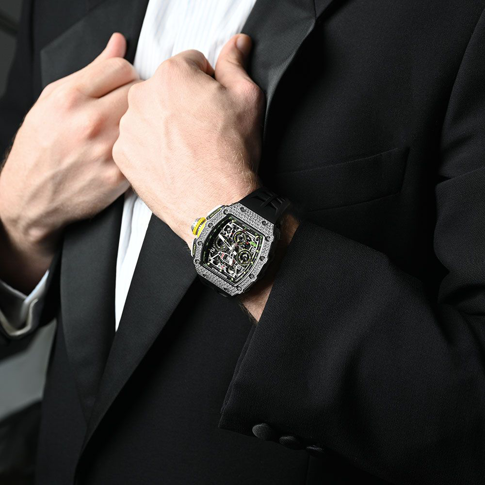Richard Mille Chronograph & 18K White Gold ?C Diamond Bezel ?C Skeleton Dial 50 mm - Image 2