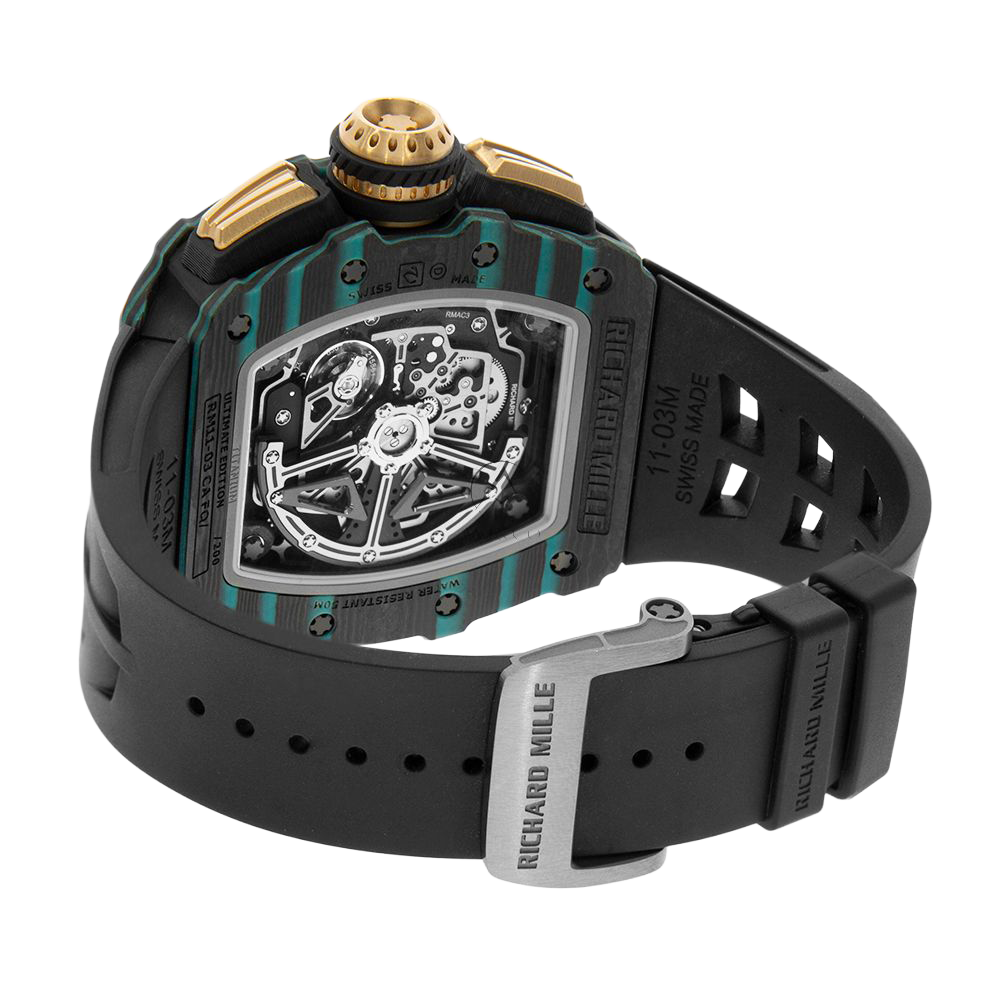 Richard Mille RM 11-03 Turquoise Quartz TPT, Ultimate Edition, Skeleton Dial, 50 mm - Image 3