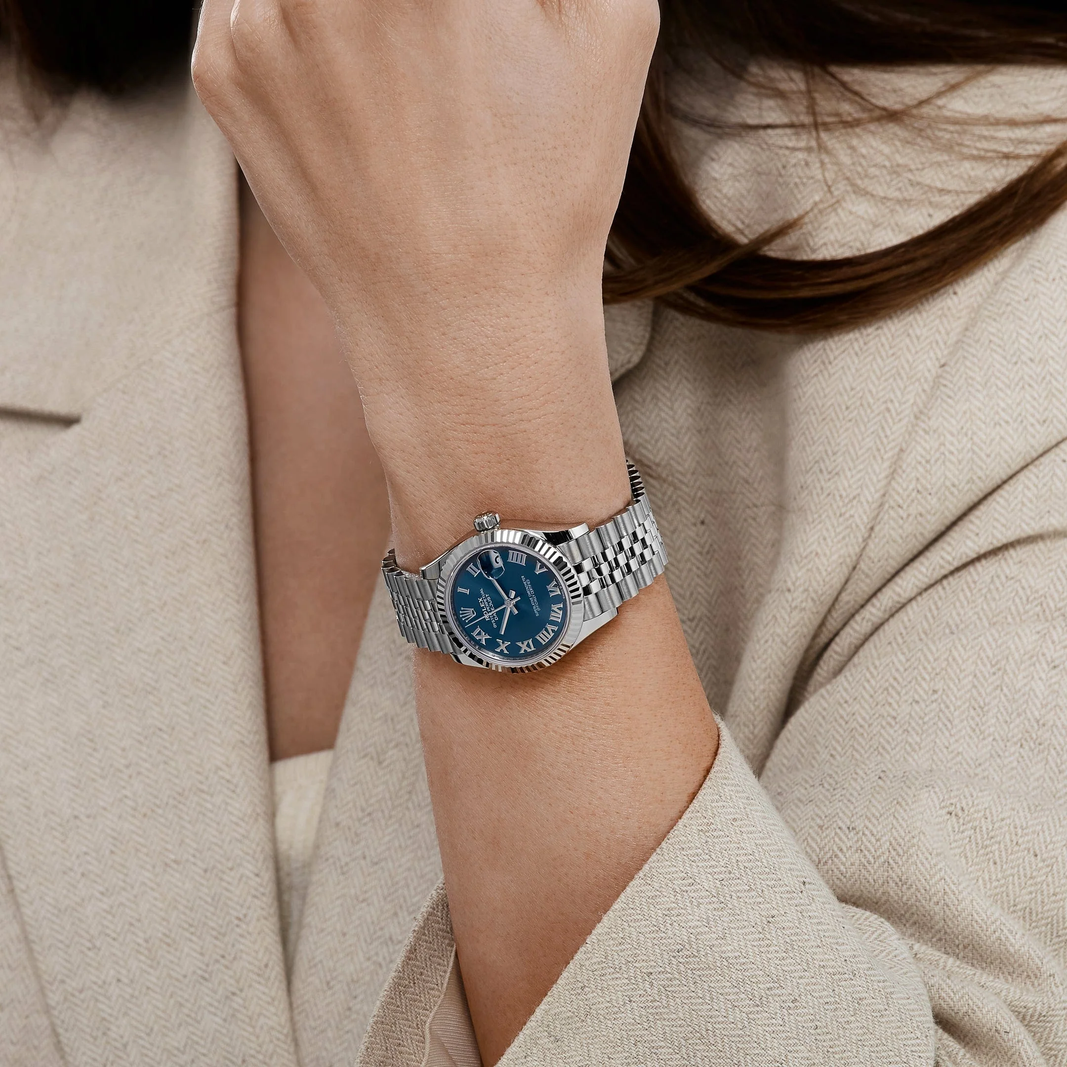 Rolex Lady-Datejust 278274 31mm Stainless Steel Blue Roman Numerals Dial (2025) - Image 2