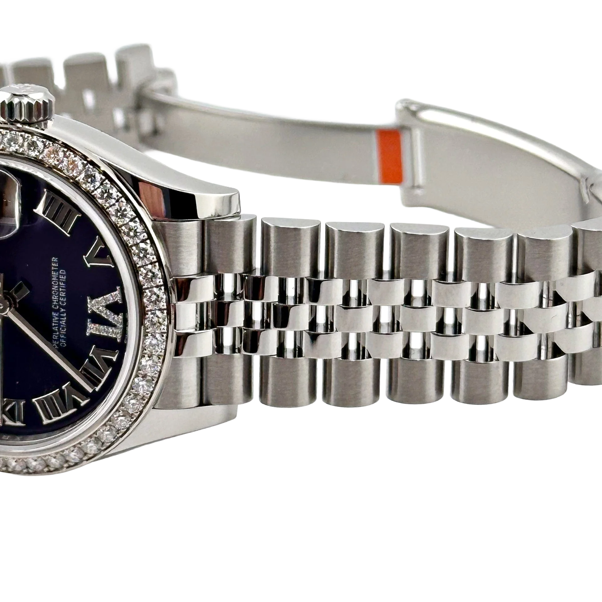 Rolex Lady-Datejust 31mm 278384RBR Stainless Steel Diamond Bezel Violet Roman Dial Jubilee - Image 4