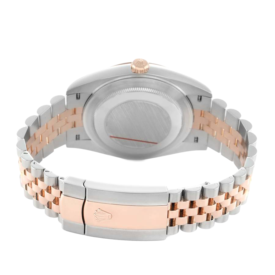 Rolex Datejust 41 Steel Everose Gold Sundust Diamond Dial Mens Watch 126331 - Image 5