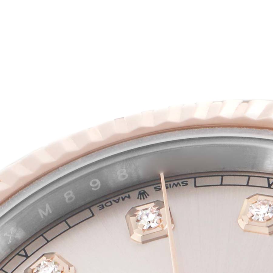 Rolex Datejust 41 Steel Everose Gold Sundust Diamond Dial Mens Watch 126331 - Image 7