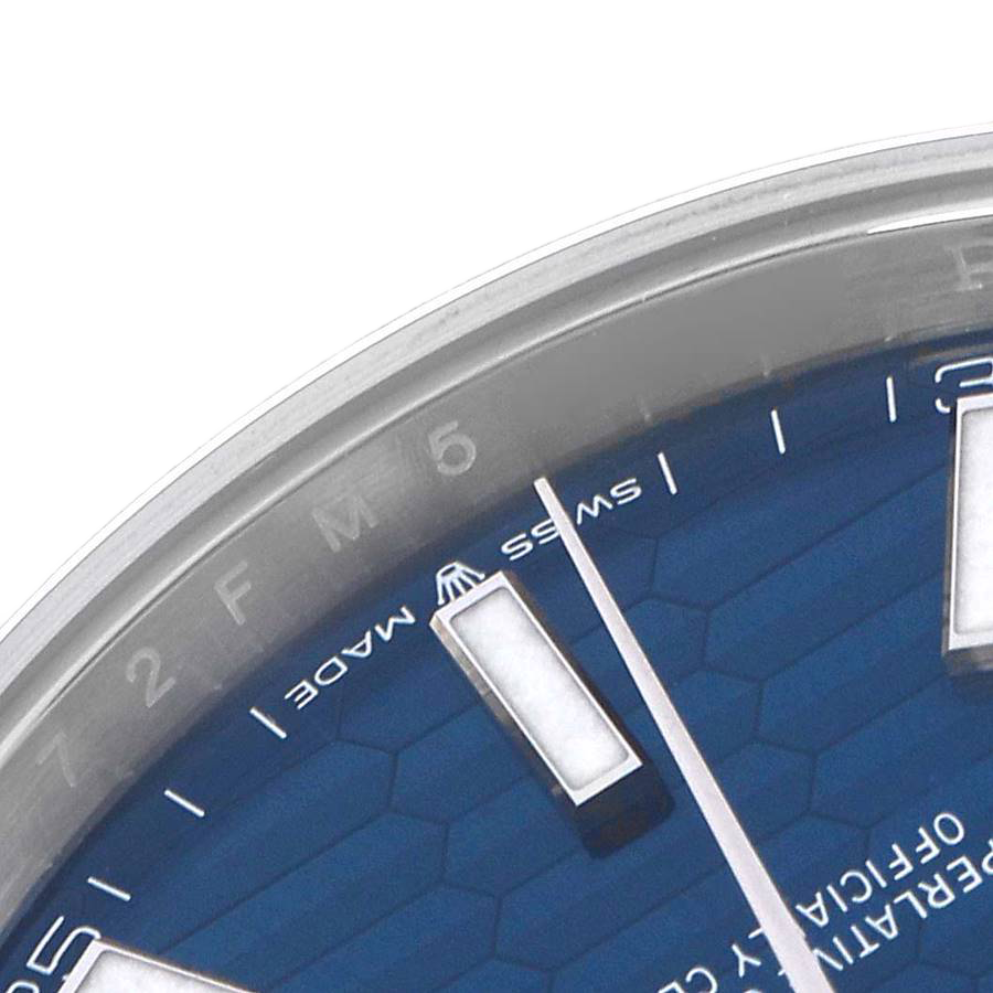 Rolex Datejust 41mm Steel White Gold Fluted Motif Dial Mens Watch 126334 - Image 6