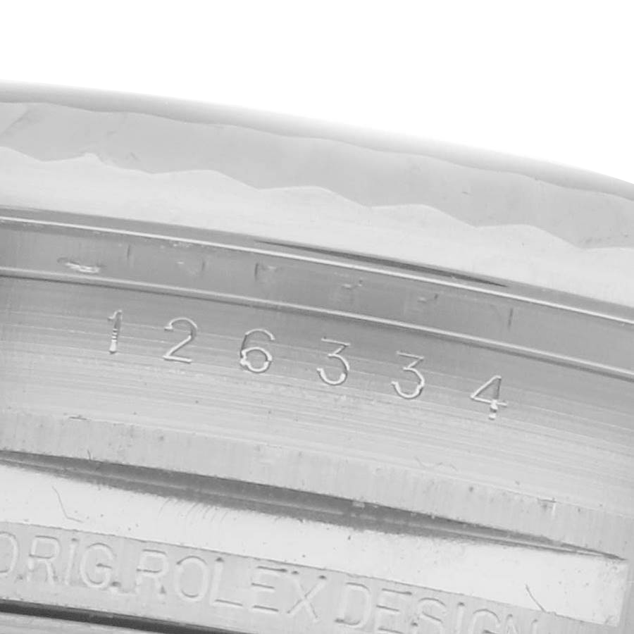 Rolex Datejust 41mm Steel White Gold Mint Green Dial Mens Watch 126334-0028 - Image 9