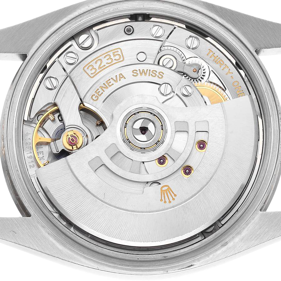 Rolex Datejust 36mm Steel White Gold Black Diamond Dial Mens Watch 126234 - Image 7