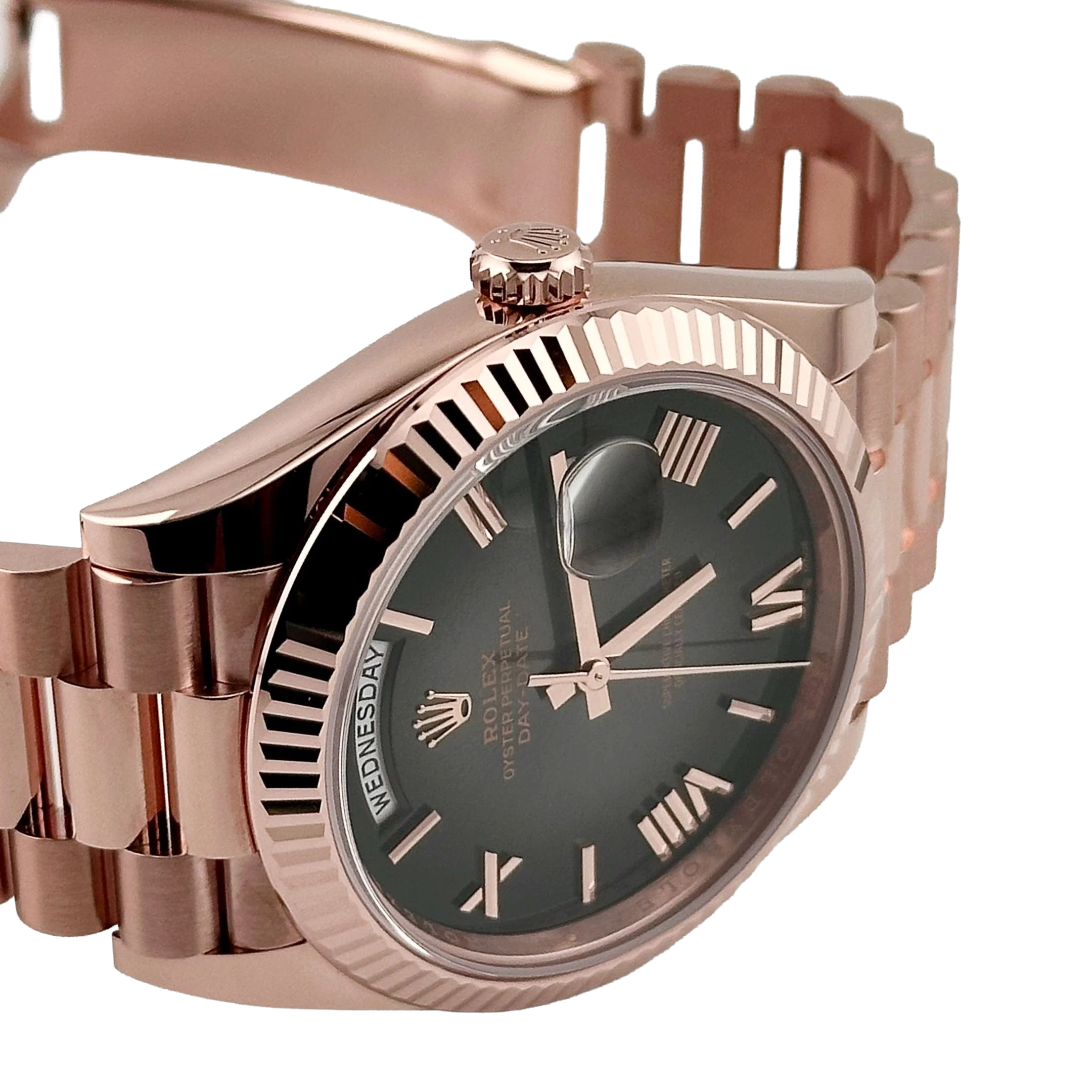 Rolex Day-Date 40mm 18K Everose Gold with Slate Ombre Dial 228235 - Image 4
