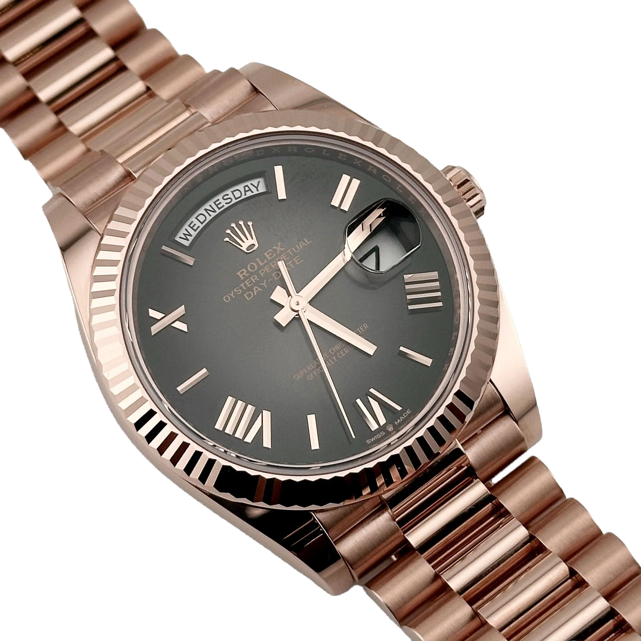 Rolex Day-Date 40mm 18K Everose Gold with Slate Ombre Dial 228235 - Image 3