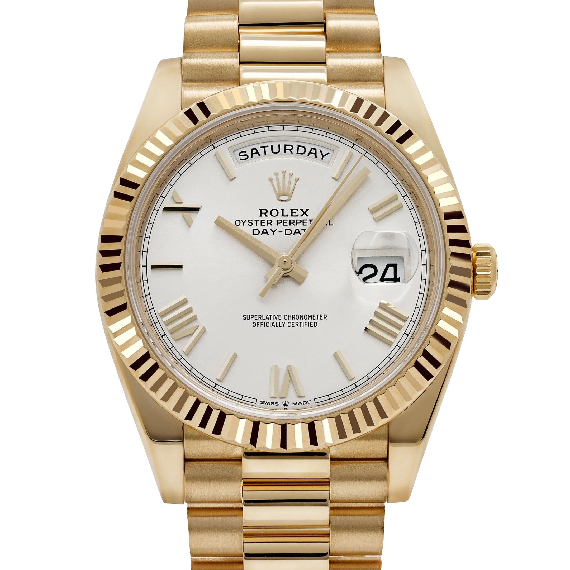 Rolex Day-date 40mm President Yellow Gold White Roman Numerals Dial 228238-0042 - Image 3
