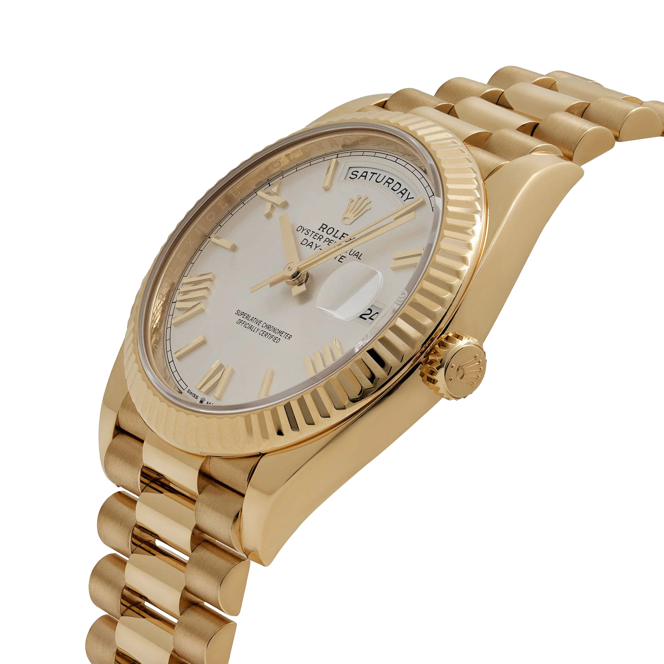 Rolex Day-date 40mm President Yellow Gold White Roman Numerals Dial 228238-0042 - Image 4