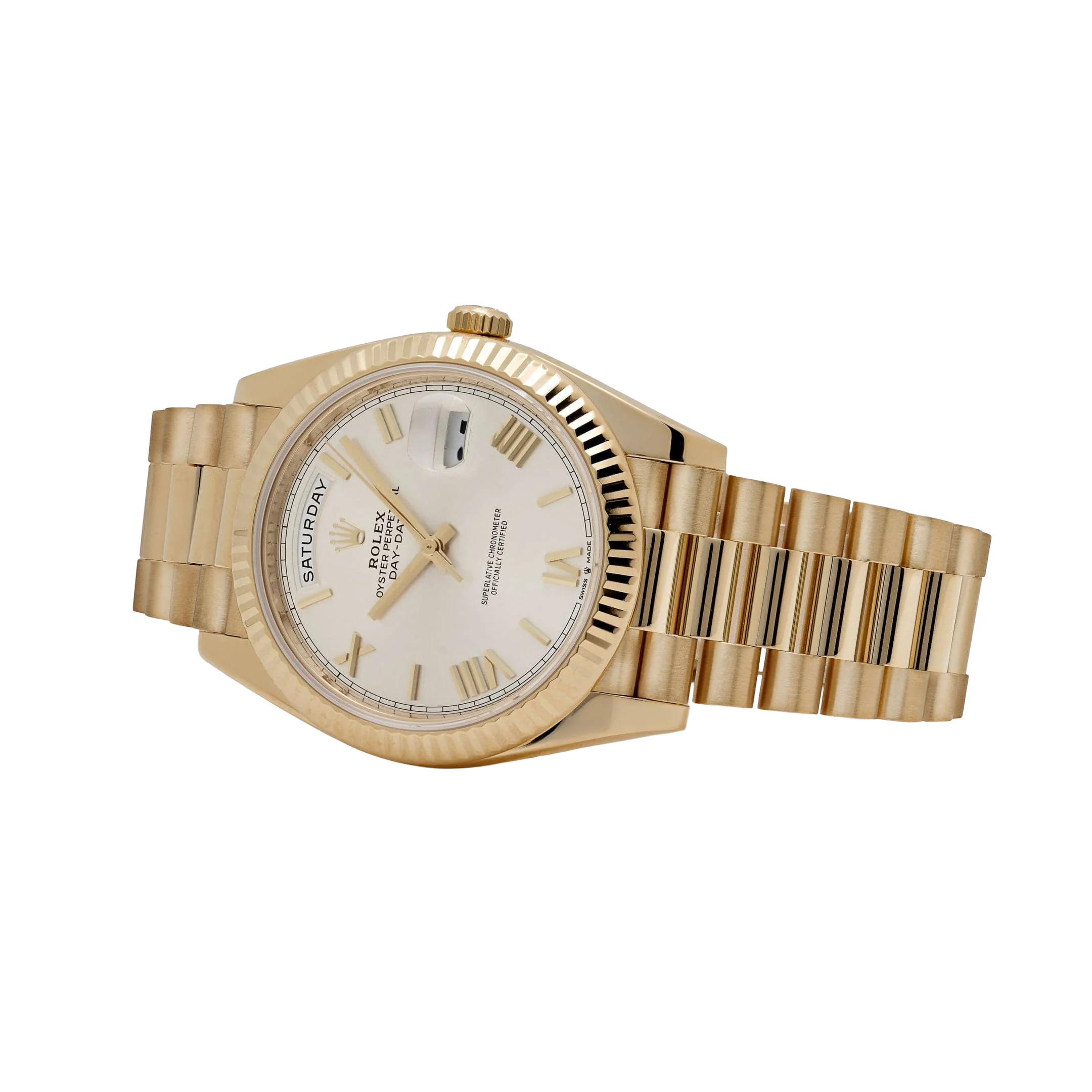 Rolex Day-date 40mm President Yellow Gold White Roman Numerals Dial 228238-0042 - Image 5
