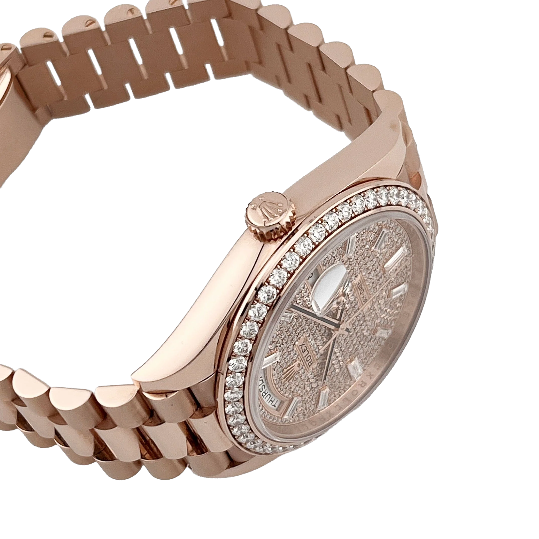Rolex Day-Date 40 228345RBR Rose Gold Diamond Dial Diamond Bezel New 228345rbr-0002 - Image 4