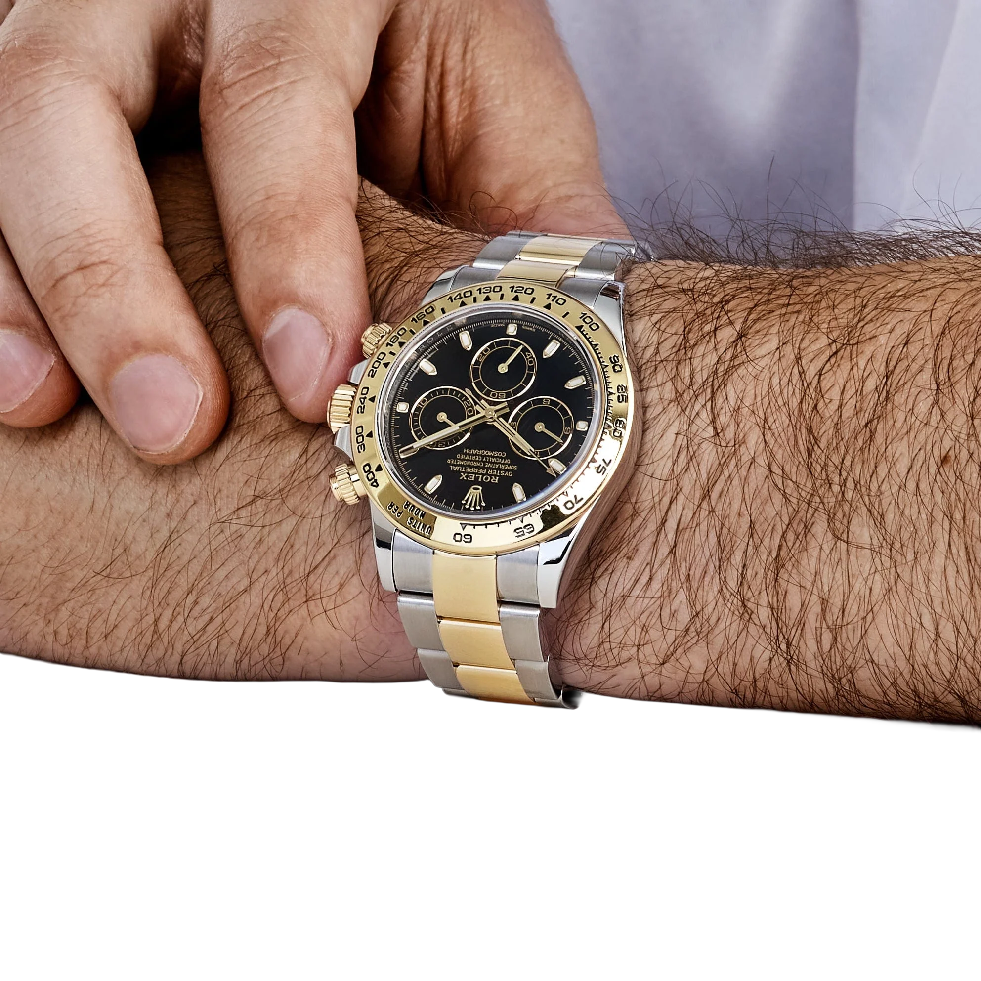 Rolex Daytona 40mm Yellow Gold Stainless Steel Black Dial 116503 - Image 11