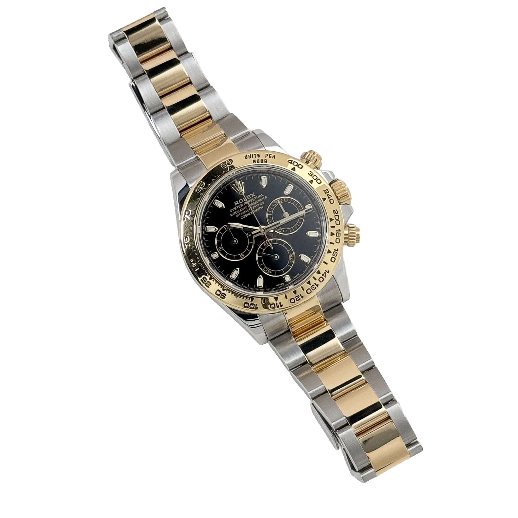 Rolex Daytona 40mm Yellow Gold Stainless Steel Black Dial 116503 - Image 3