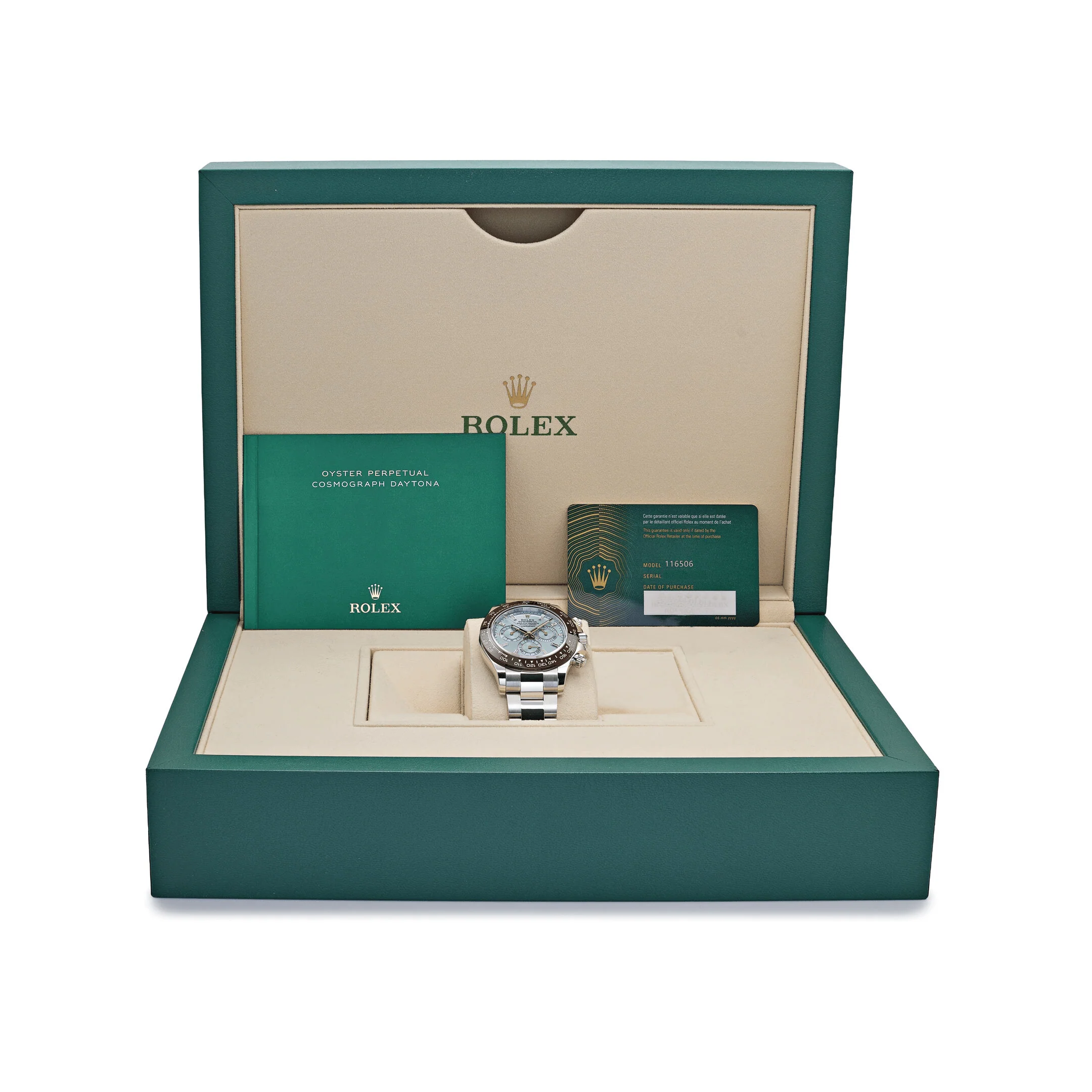 Rolex Daytona 40mm 116506 Platinum Ice Blue Diamond Baguette Dial - Image 12