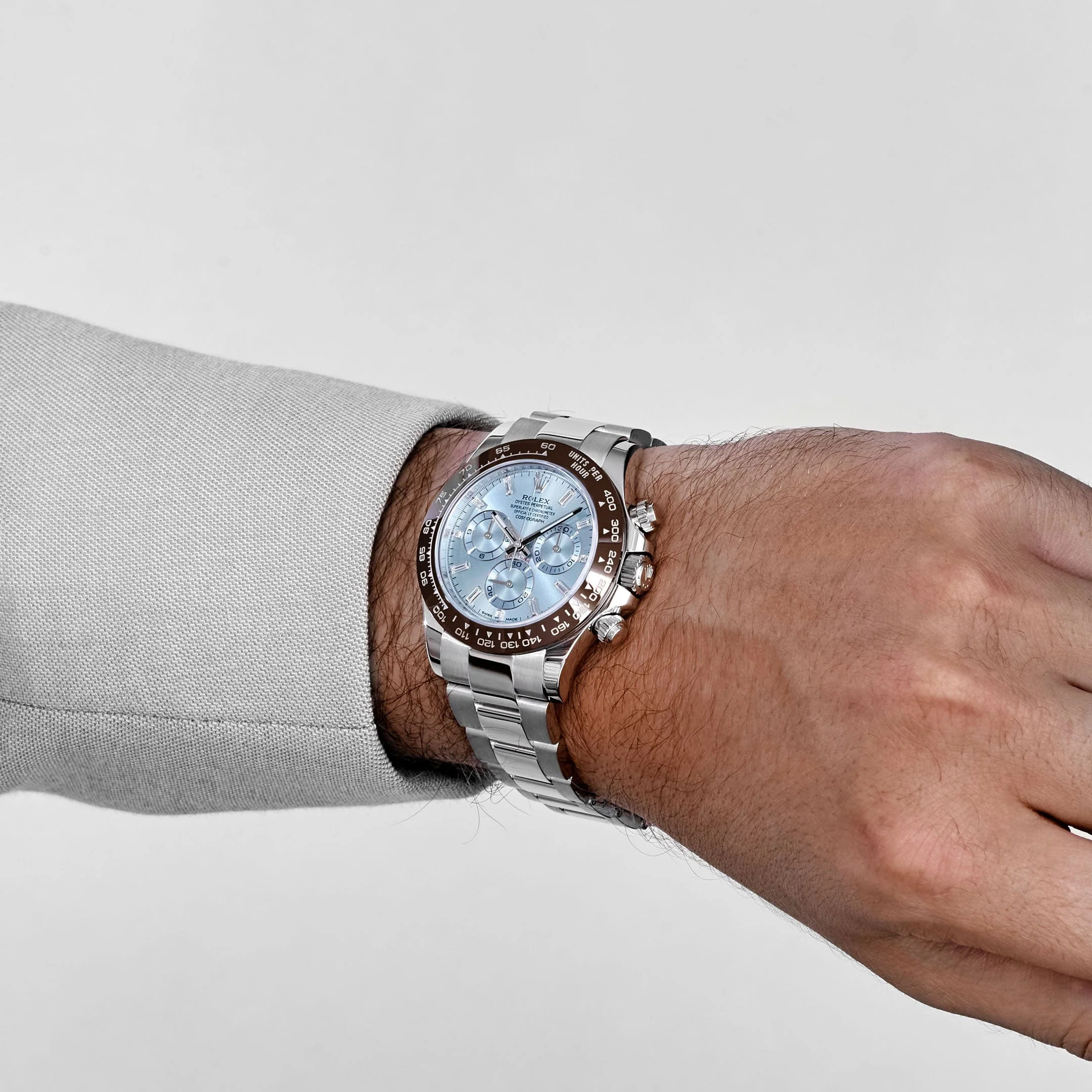 Rolex Daytona 40mm 116506 Platinum Ice Blue Diamond Baguette Dial - Image 2