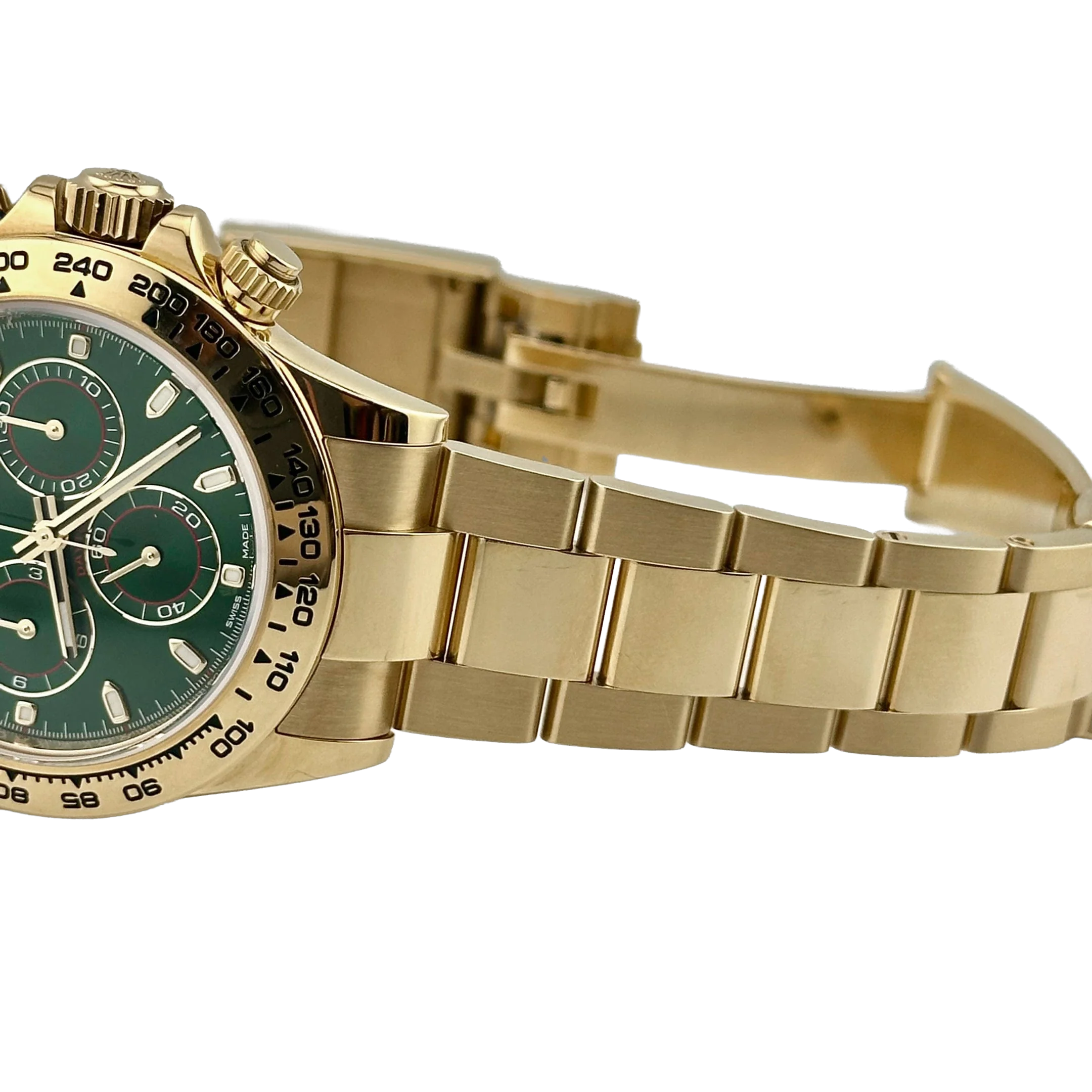 Rolex Daytona 40mm Yellow Gold John Mayer Green Dial Mens Watch 116508 - Image 5