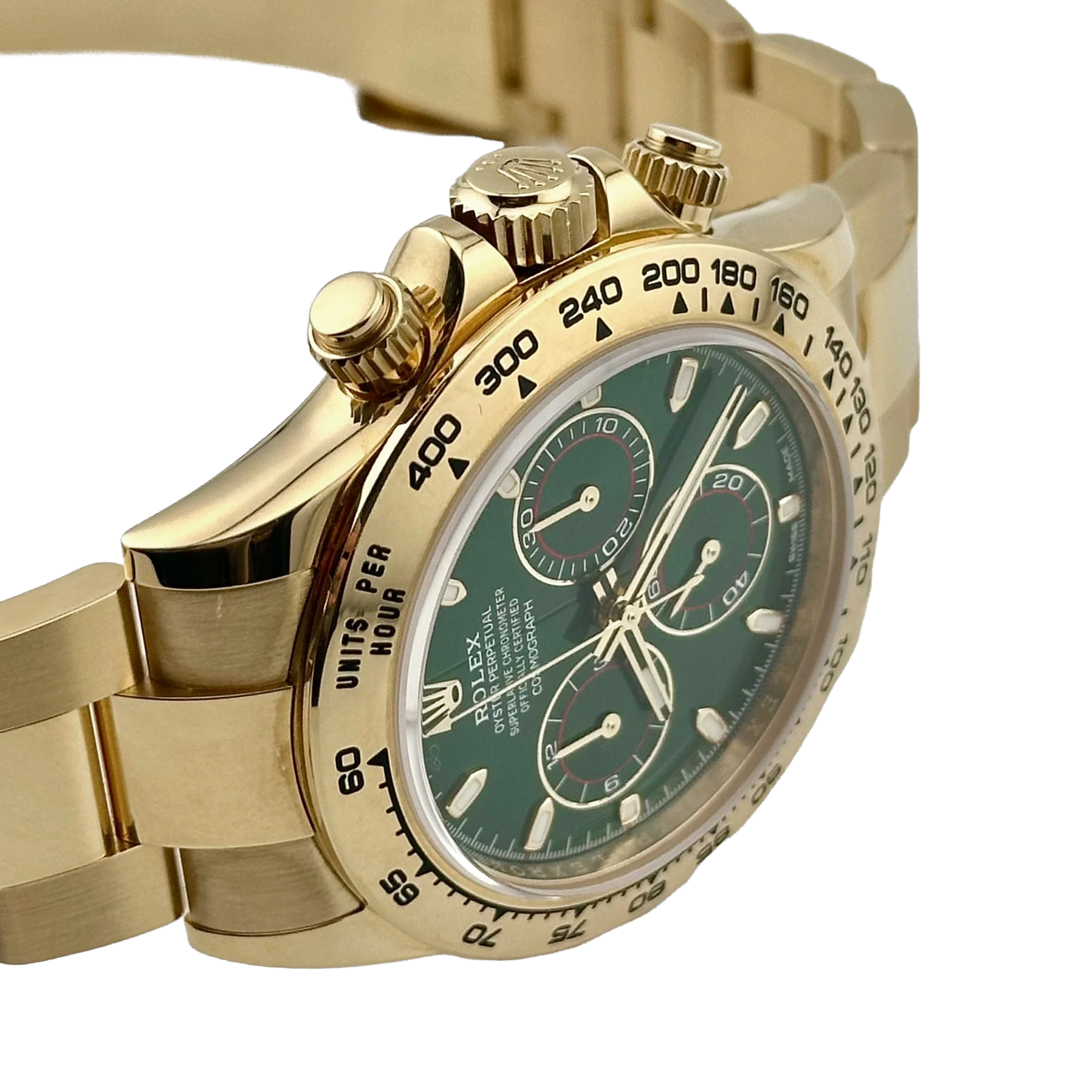 Rolex Daytona 40mm Yellow Gold John Mayer Green Dial Mens Watch 116508 - Image 3