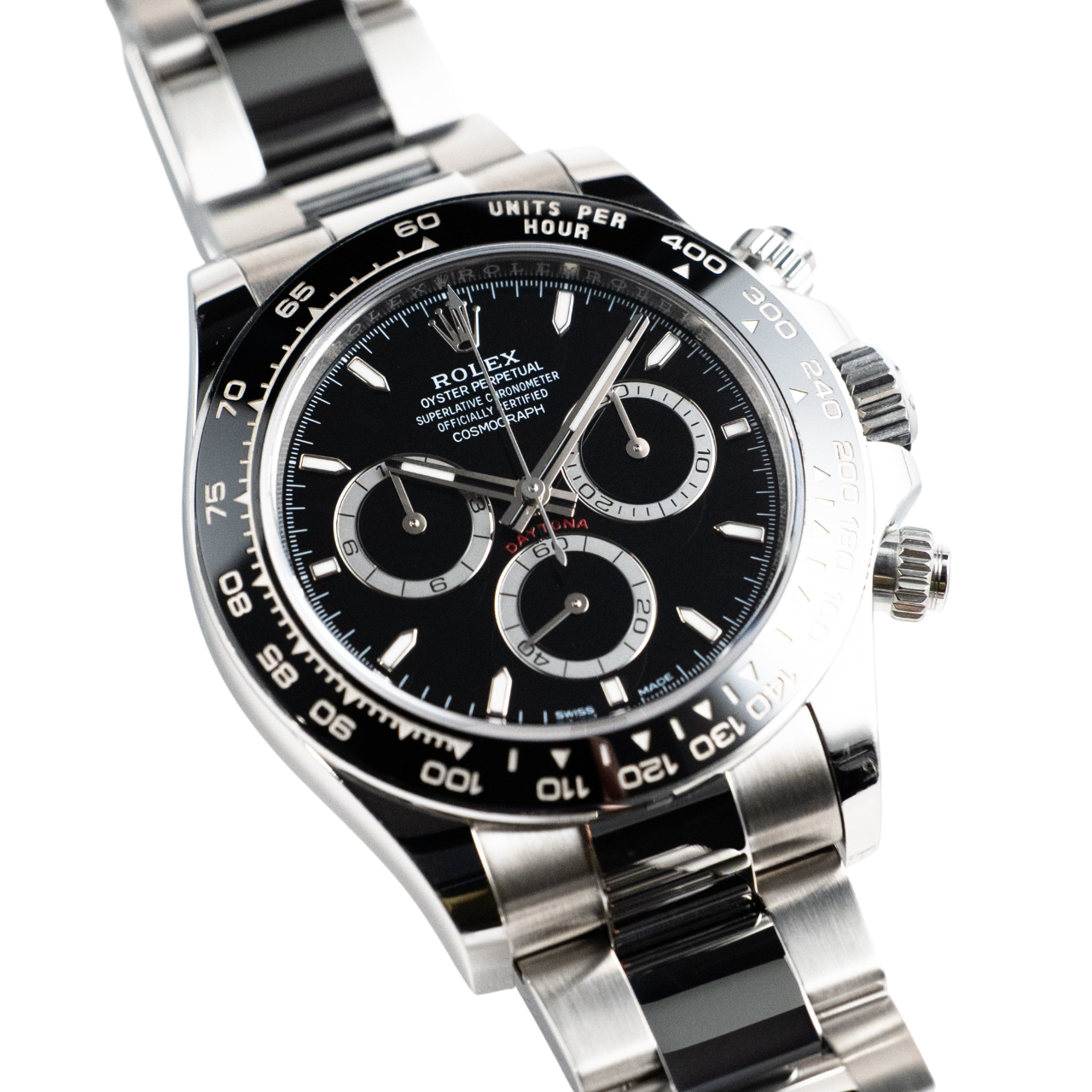 Rolex Daytona Panda 40mm Chronograph Black Dial Mens Watch M126500LN-0002 - Image 4